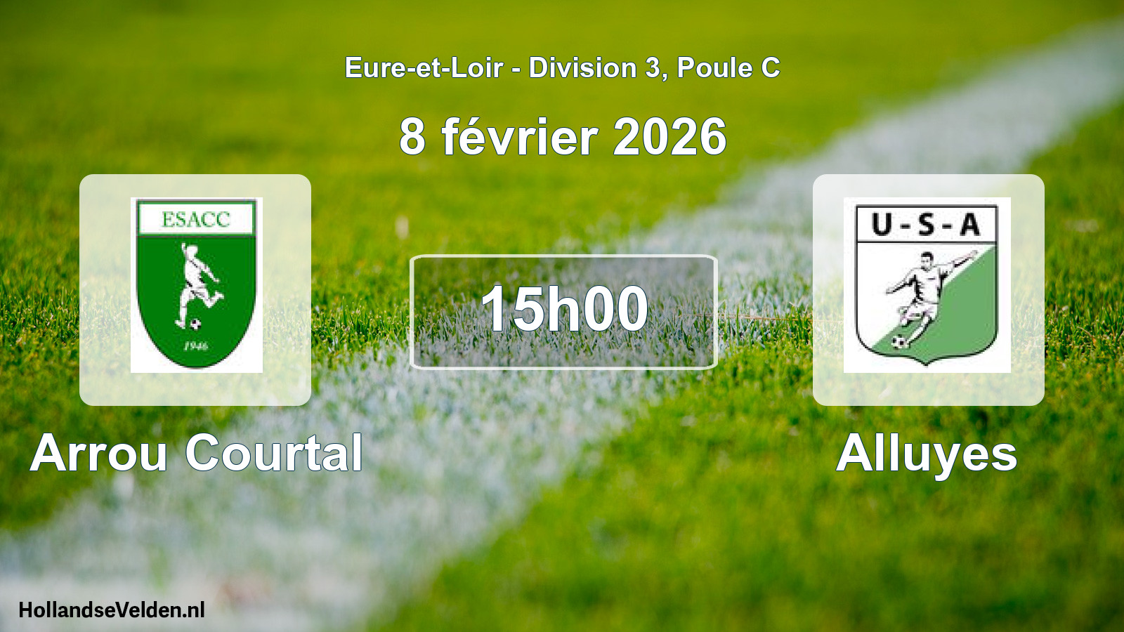 Geplande wedstrijd: Arrou Courtal - Alluyes (8 februari 2026)