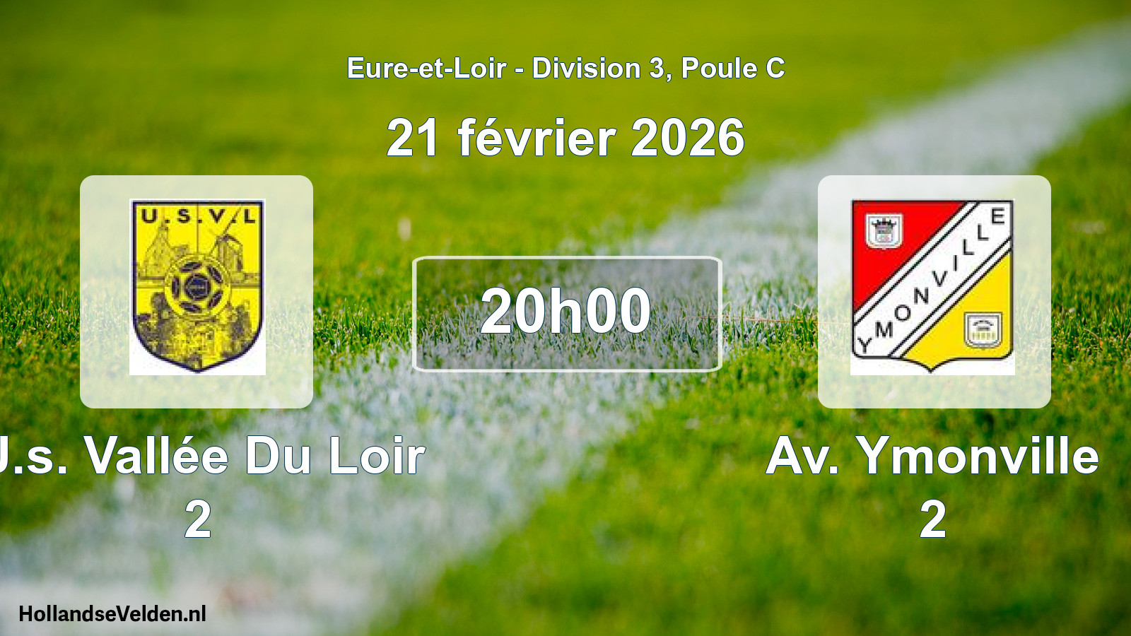 Geplande wedstrijd: U.s. Vallée Du Loir 2 - Av. Ymonville 2 (21 februari 2026)