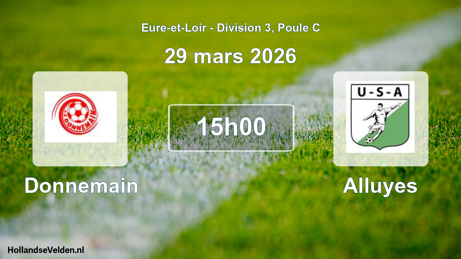 Geplande wedstrijd: Donnemain - Alluyes (29 mars 2026)