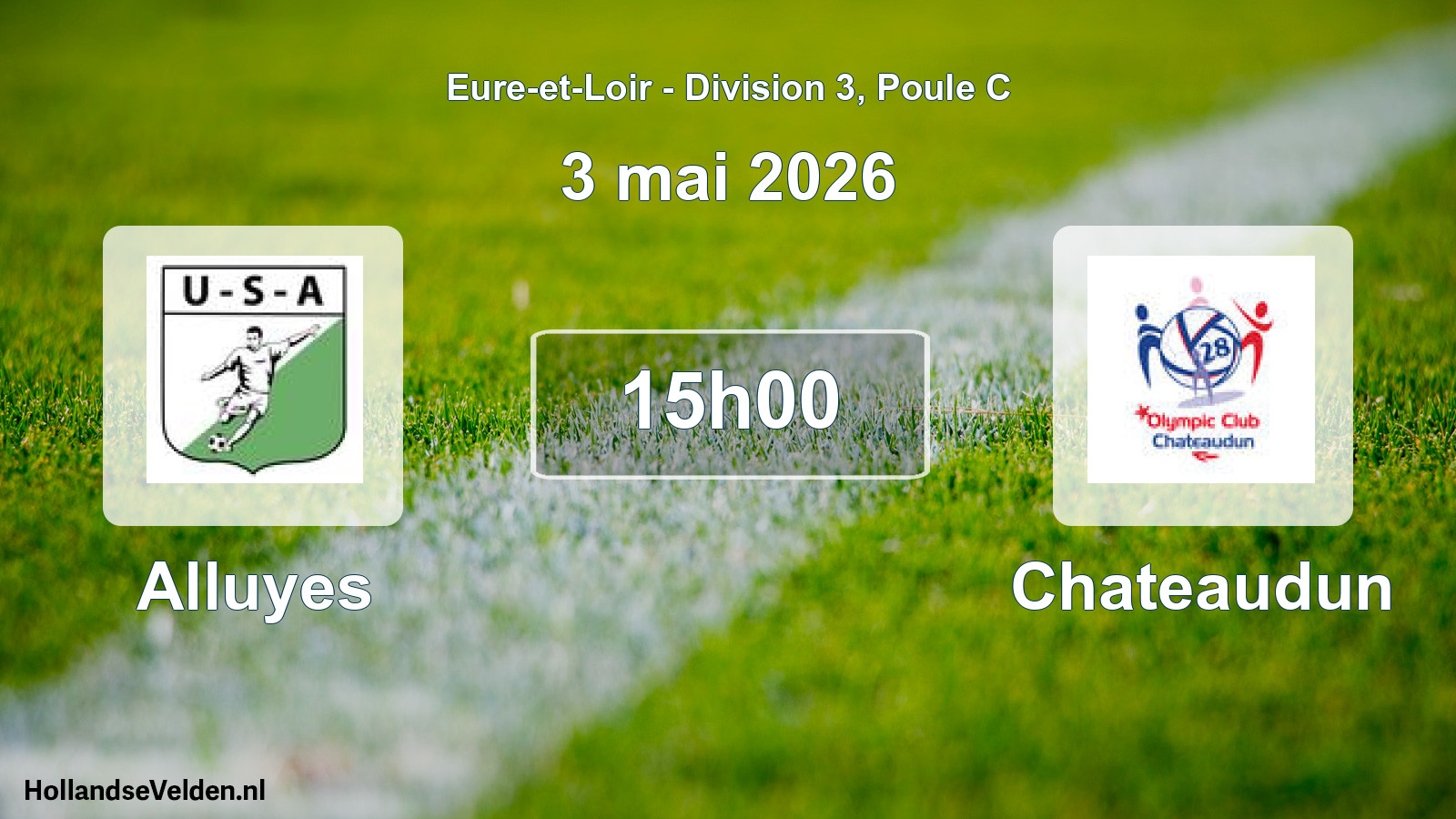 Geplande wedstrijd: Alluyes - Chateaudun (3 mai 2026)