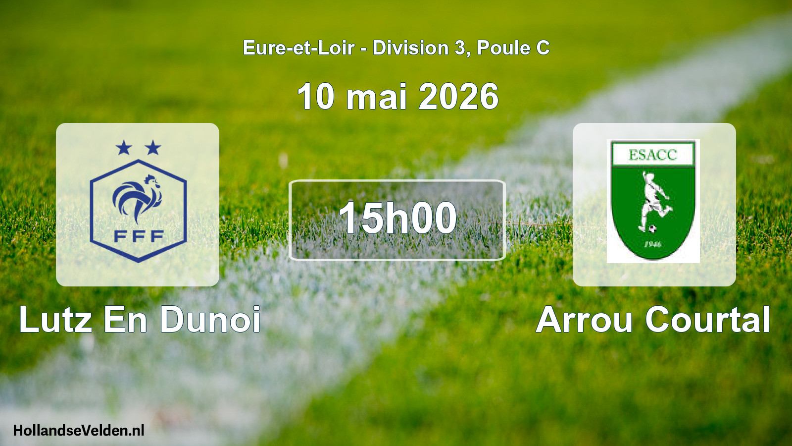 Geplande wedstrijd: Lutz En Dunoi - Arrou Courtal (10 mai 2026)