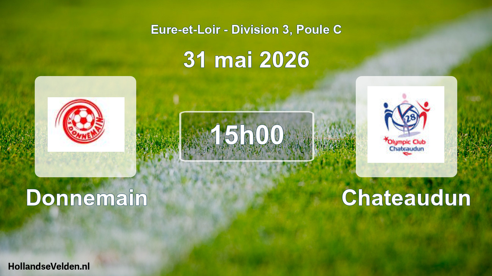 Geplande wedstrijd: Donnemain - Chateaudun (31 mai 2026)