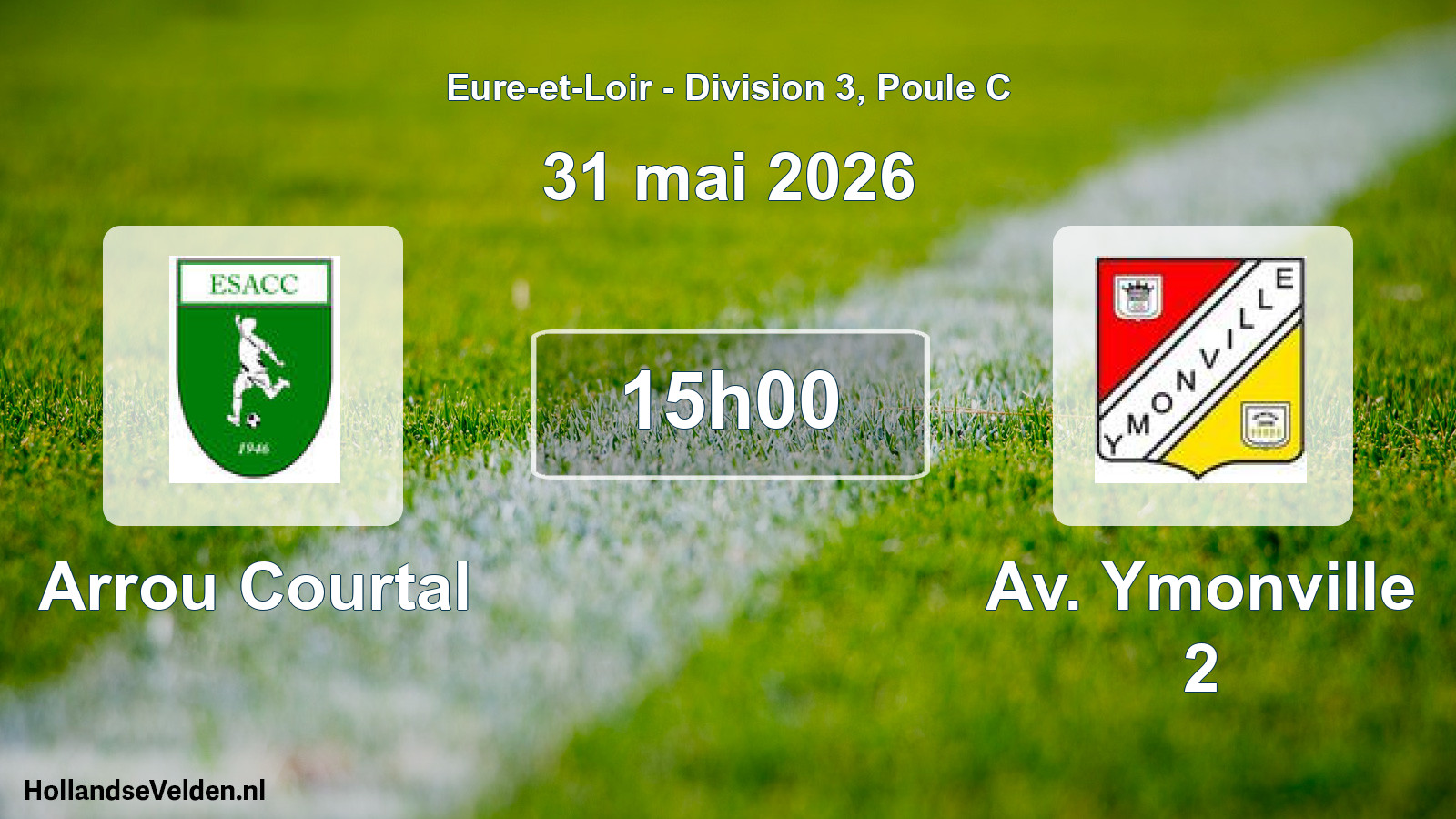 Geplande wedstrijd: Arrou Courtal - Av. Ymonville 2 (31 mai 2026)