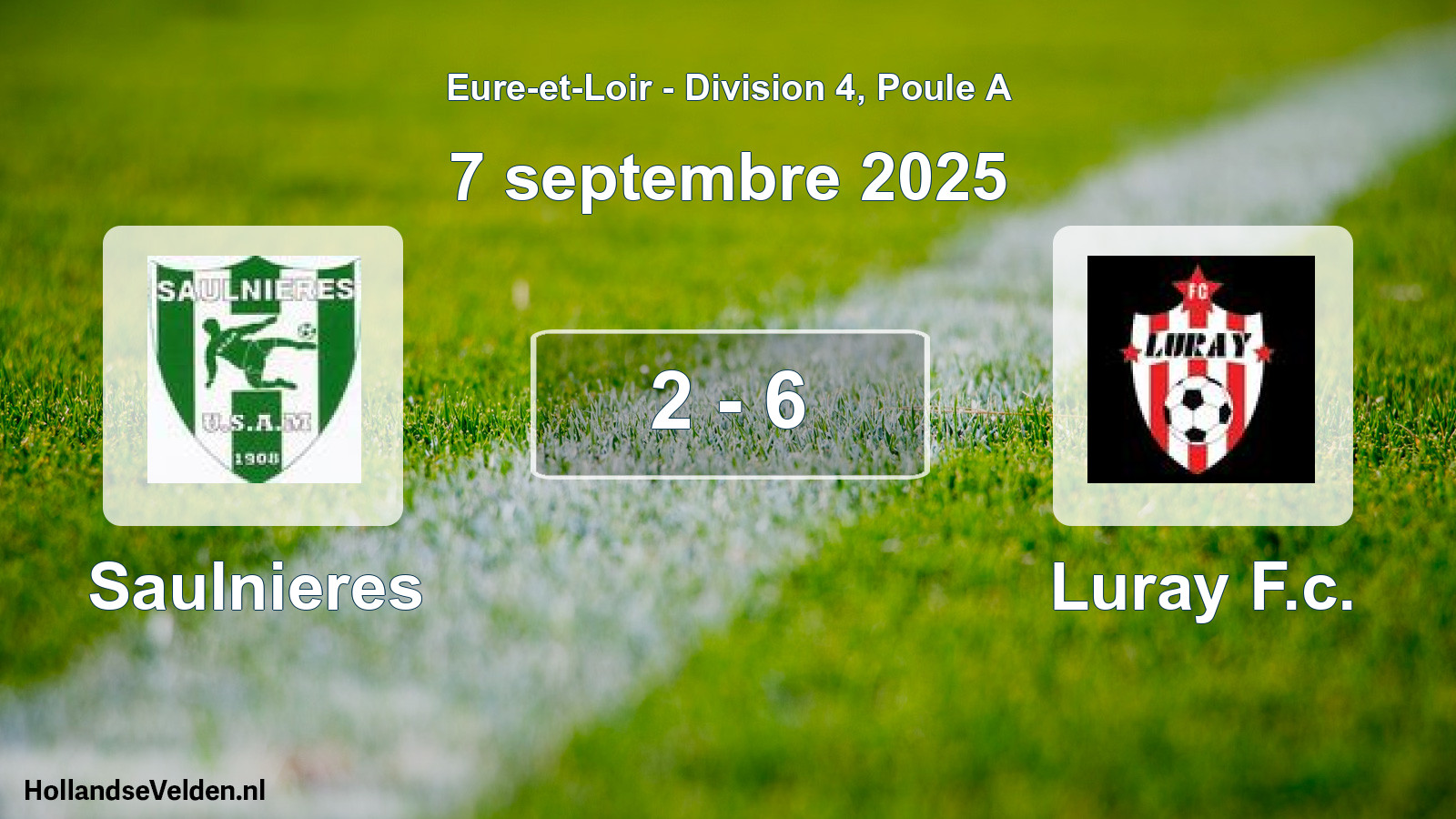 Gespeelde wedstrijd: Saulnieres - Luray F.c. 2 - 6 (7 september 2025)