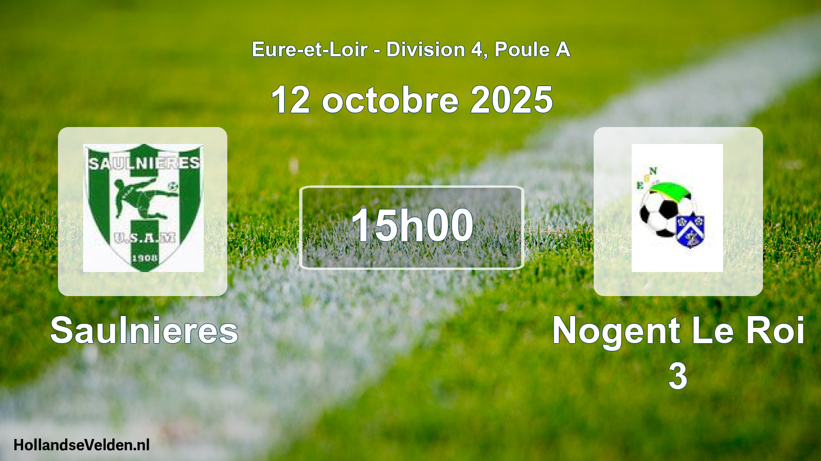 Scheduled Match: Saulnieres - Nogent Le Roi 3 (12 October 2025)
