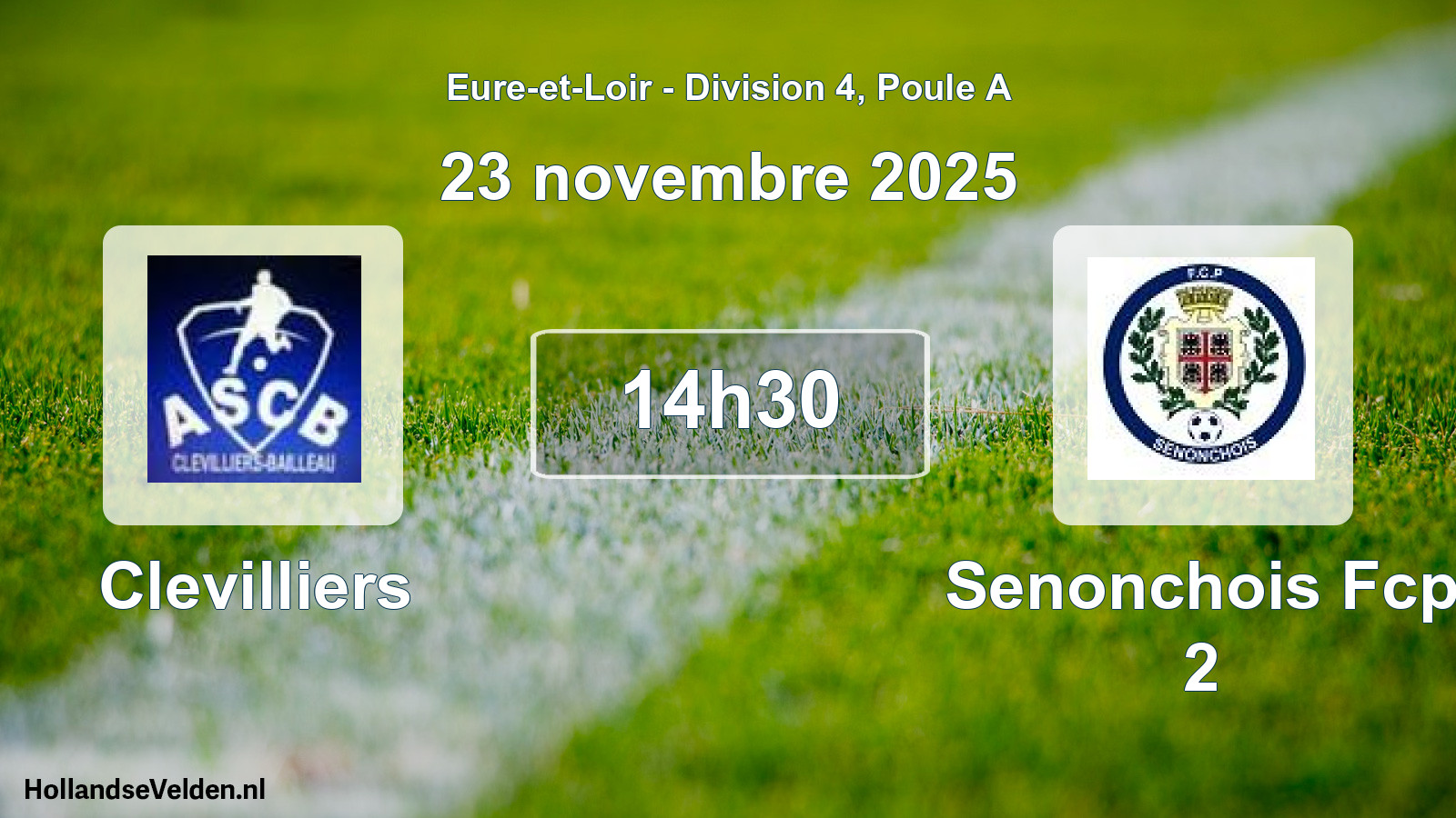 Scheduled Match: Clevilliers - Senonchois Fcp 2 (23 November 2025)