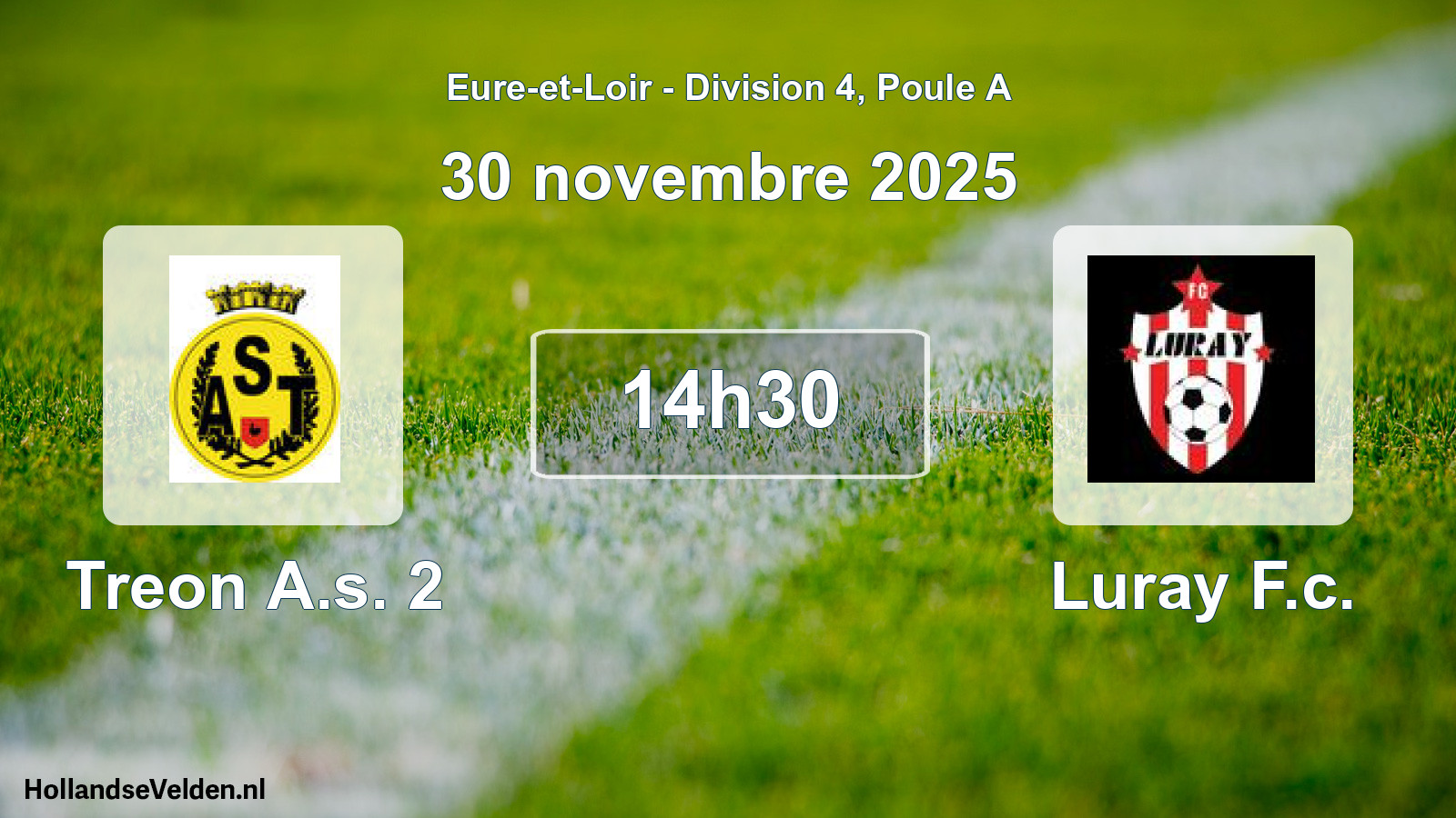 Geplande wedstrijd: Treon A.s. 2 - Luray F.c. (30 novembre 2025)