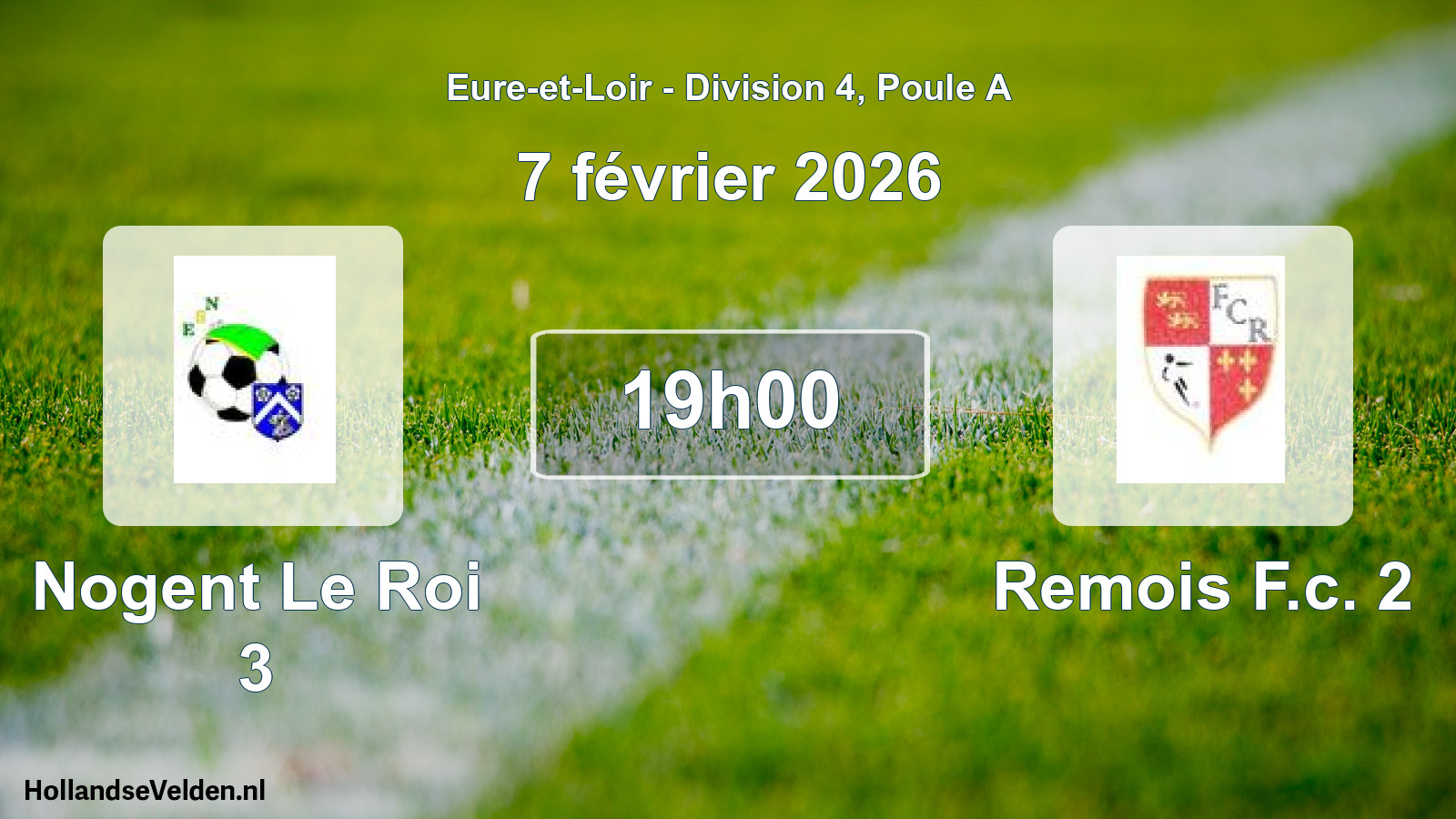 Scheduled Match: Nogent Le Roi 3 - Remois F.c. 2 (7 February 2026)