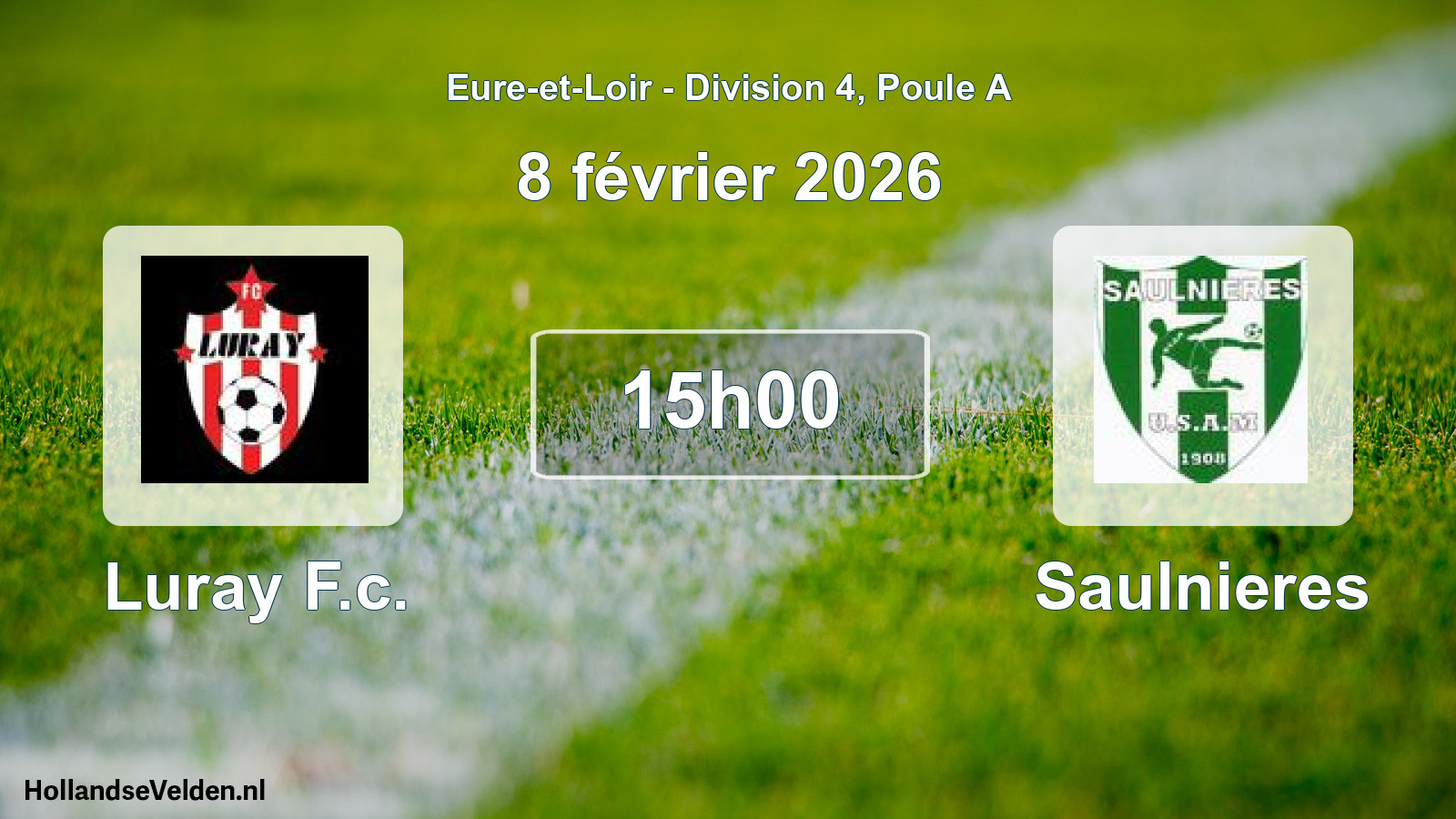 Geplande wedstrijd: Luray F.c. - Saulnieres (8 februari 2026)