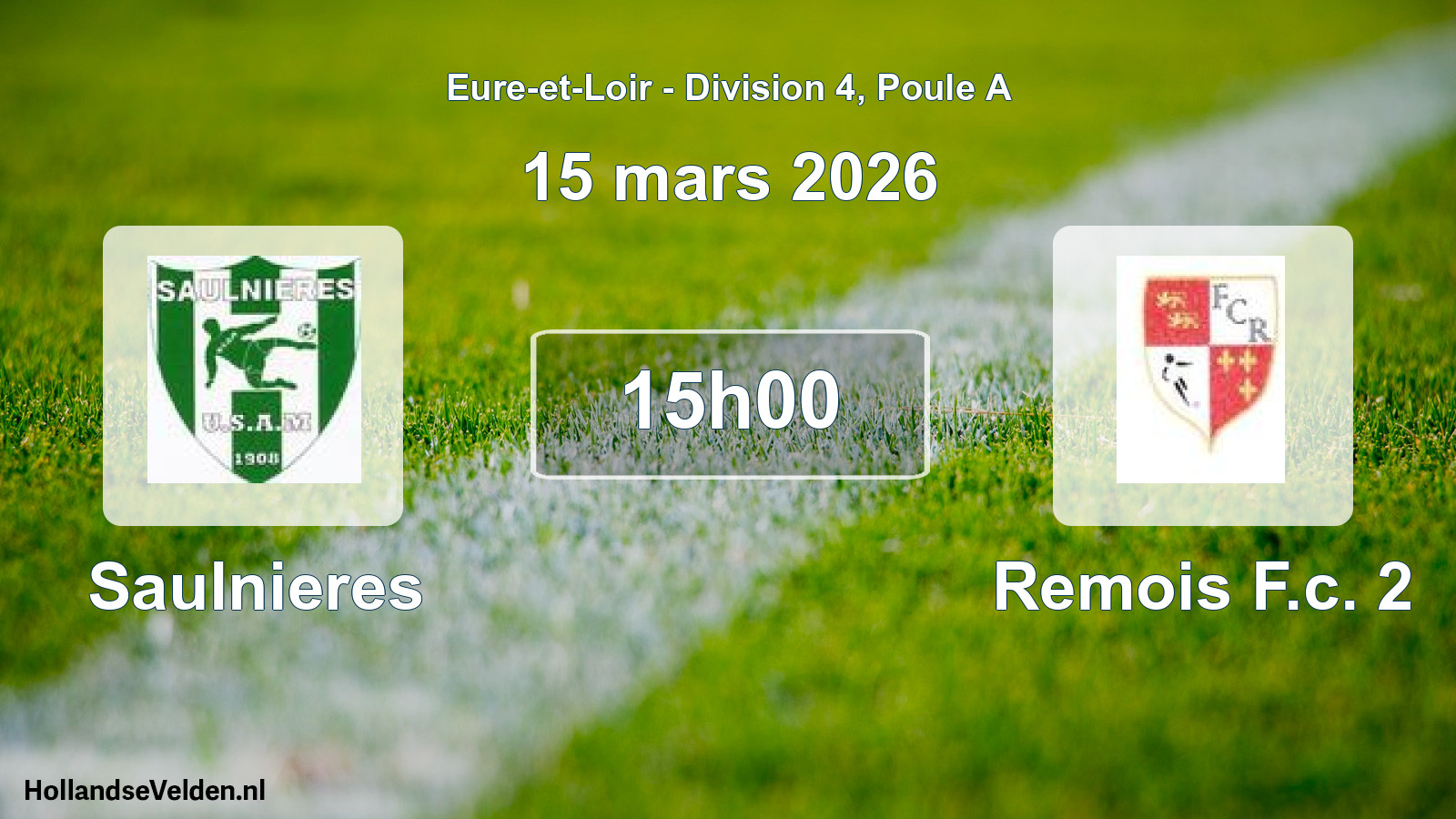 Scheduled Match: Saulnieres - Remois F.c. 2 (15 March 2026)