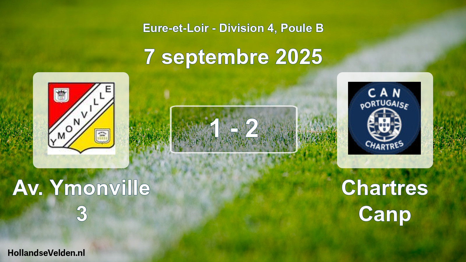 Gespeelde wedstrijd: Av. Ymonville 3 - Chartres Canp 1 - 2 (7 septembre 2025)
