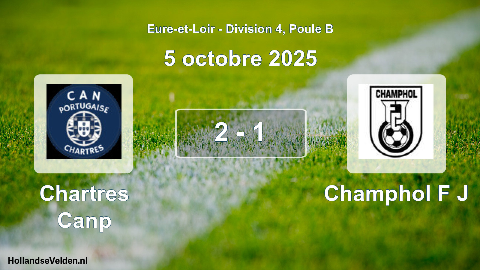 Gespeelde wedstrijd: Chartres Canp - Champhol F J 2 - 1 (5 oktober 2025)