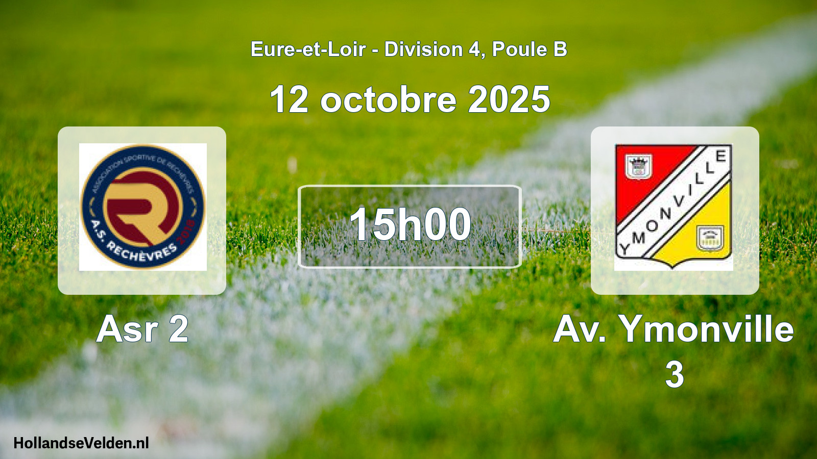 Scheduled Match: Asr 2 - Av. Ymonville 3 (12 October 2025)