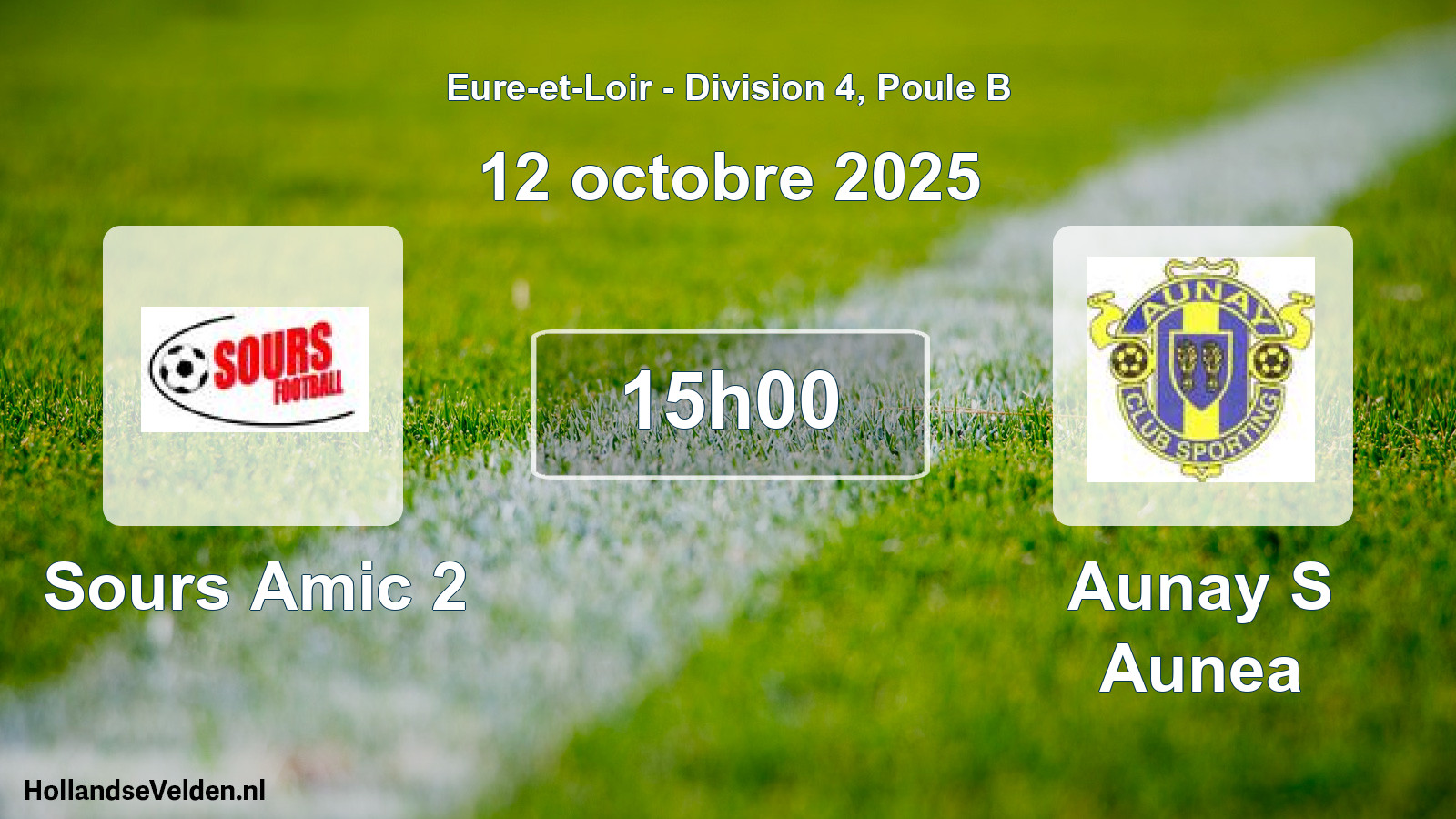 Scheduled Match: Sours Amic 2 - Aunay S Aunea (12 October 2025)