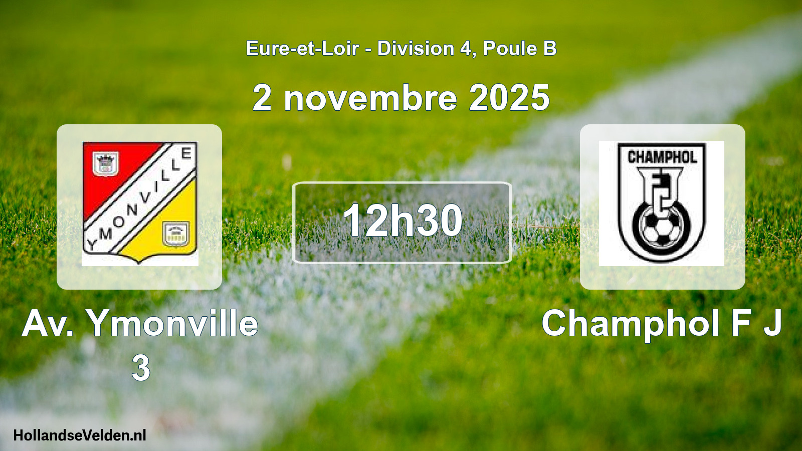 Geplande wedstrijd: Av. Ymonville 3 - Champhol F J (2 november 2025)