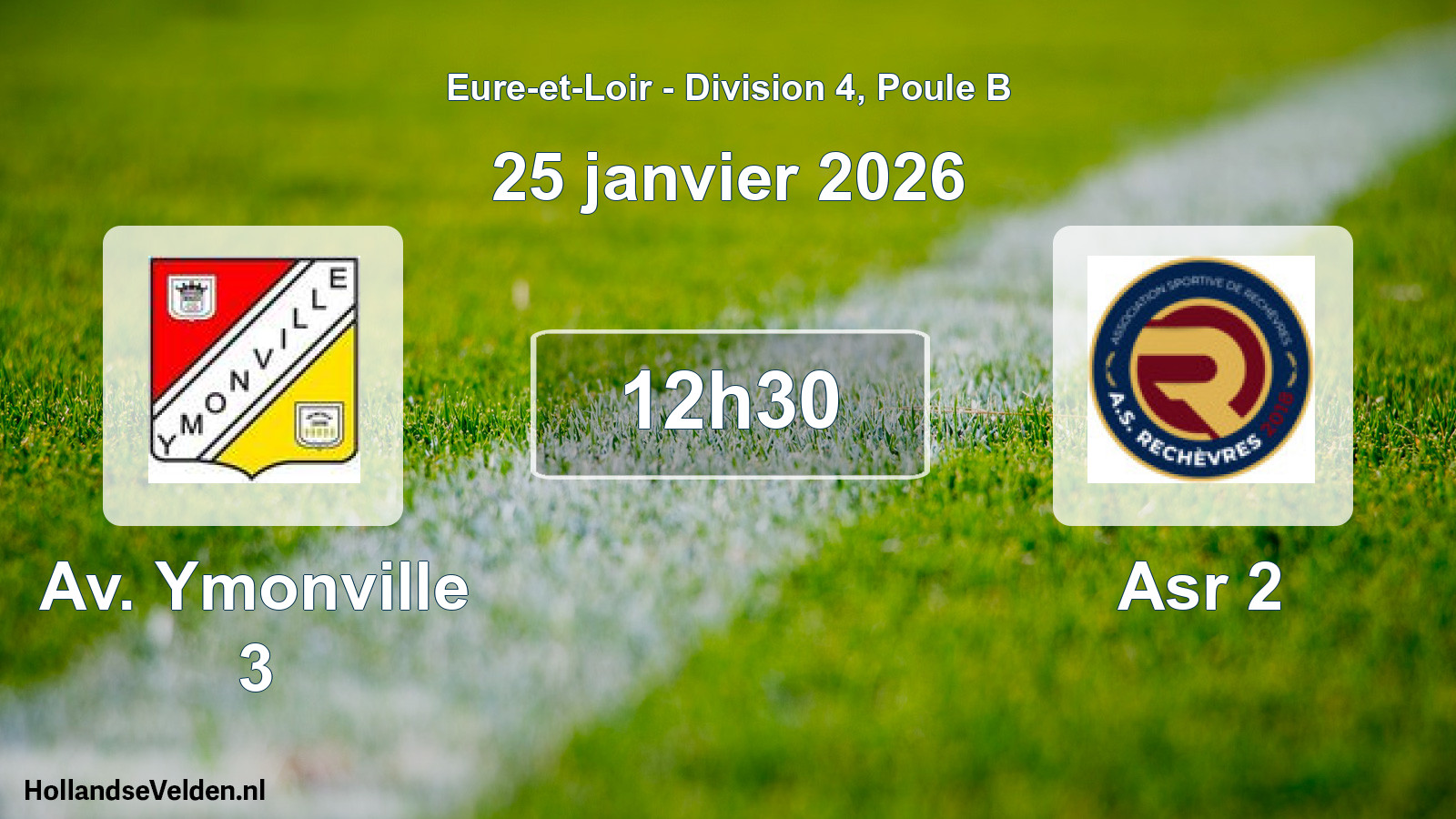 Geplande wedstrijd: Av. Ymonville 3 - Asr 2 (25 januari 2026)