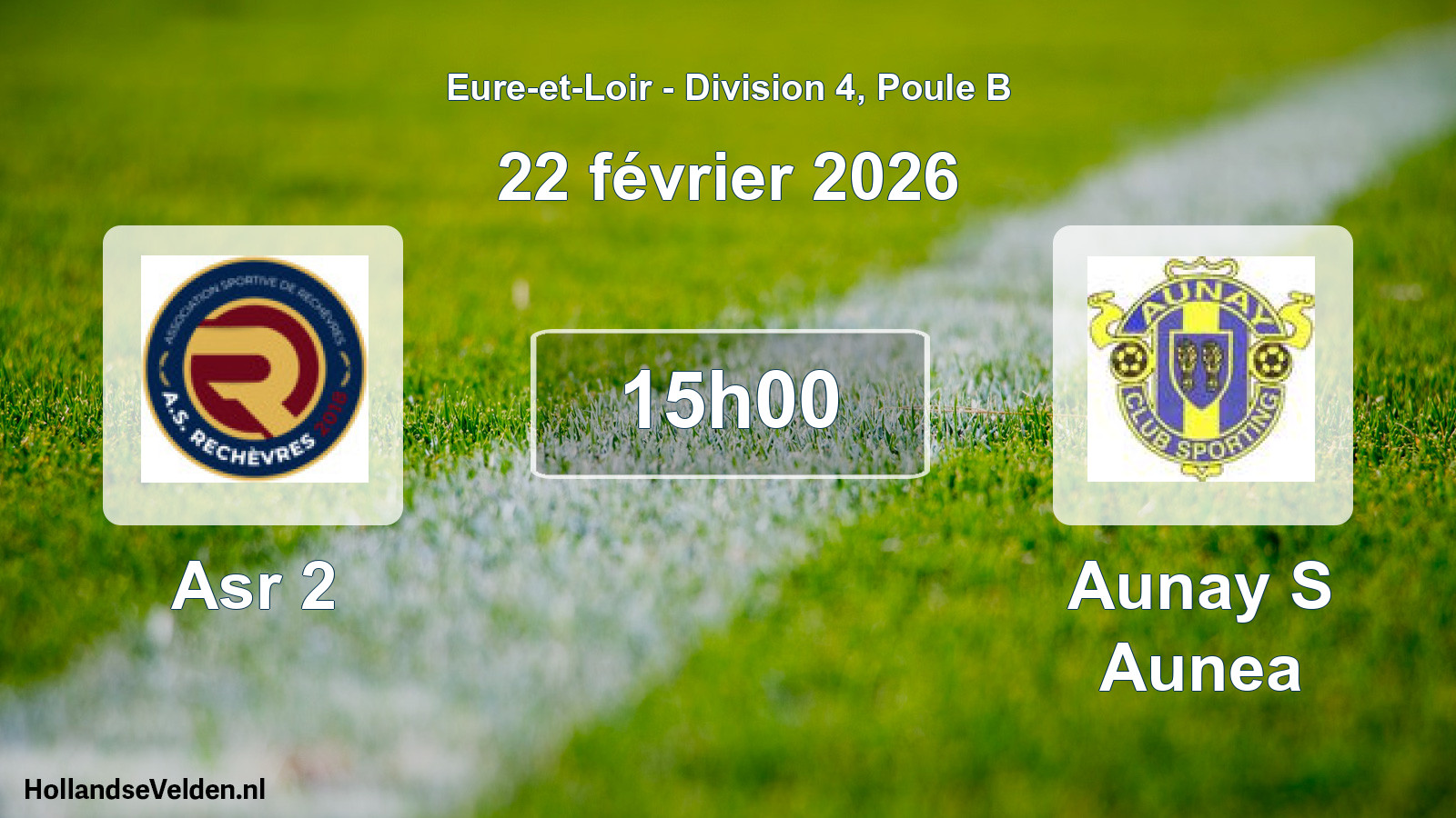 Scheduled Match: Asr 2 - Aunay S Aunea (22 February 2026)