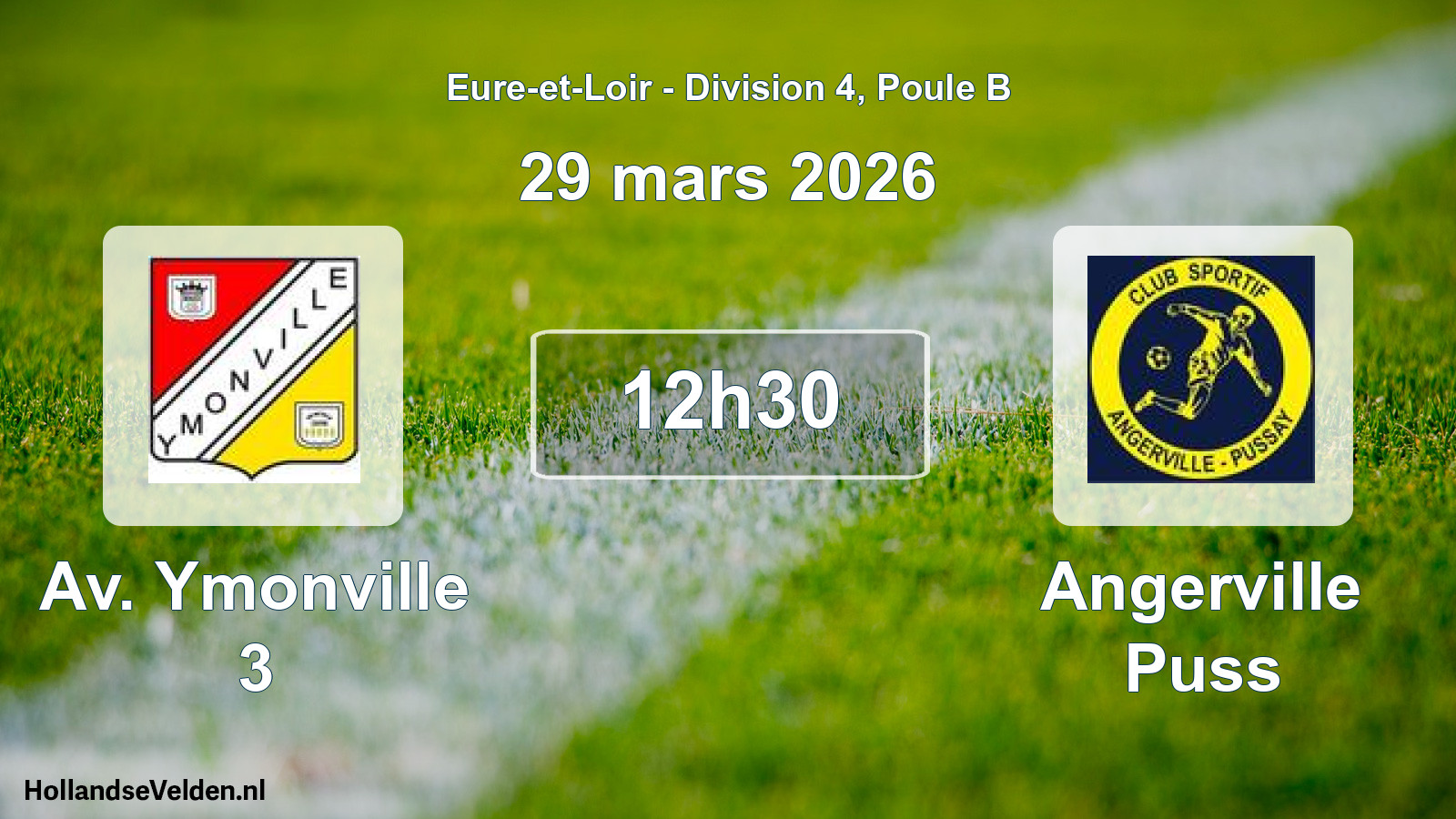 Geplande wedstrijd: Av. Ymonville 3 - Angerville Puss (29 mars 2026)