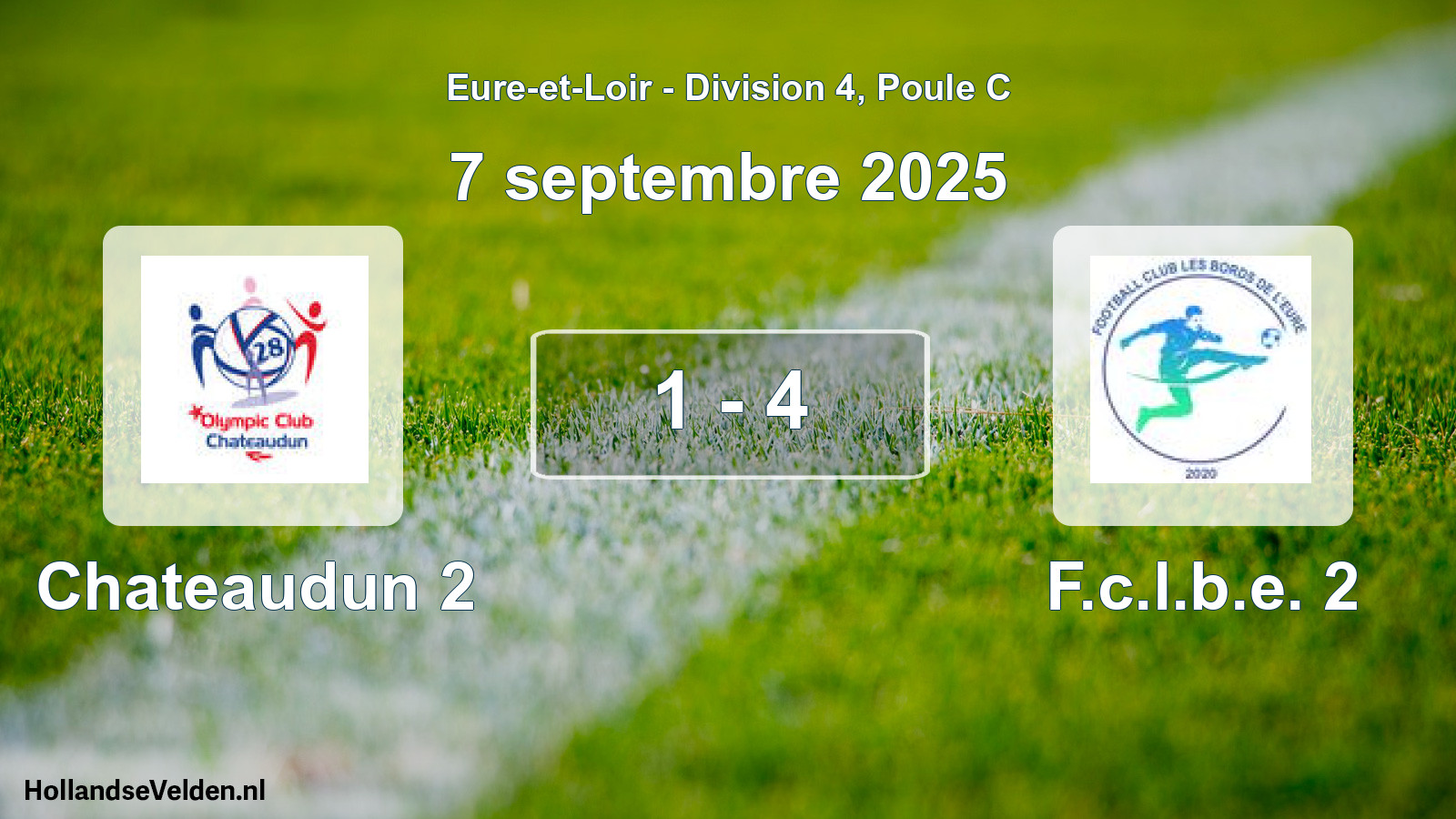 Gespeelde wedstrijd: Chateaudun 2 - F.c.l.b.e. 2 1 - 4 (7 september 2025)