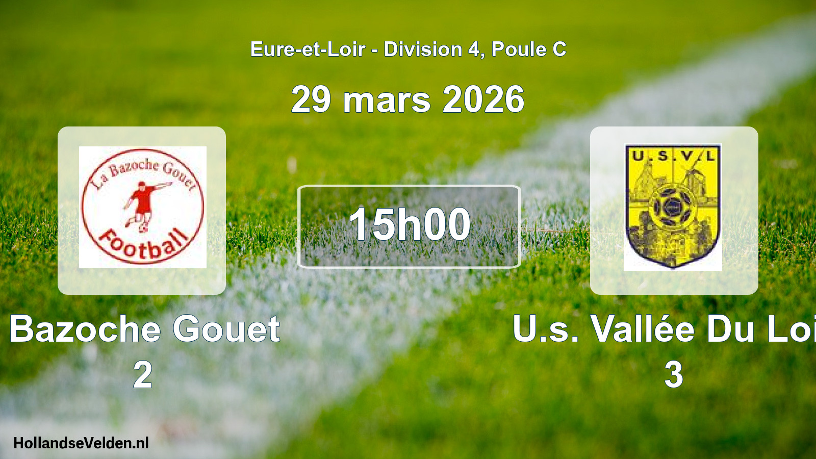 Geplande wedstrijd: Bazoche Gouet 2 - U.s. Vallée Du Loir 3 (29 maart 2026)