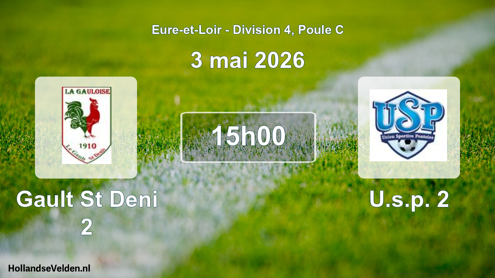 Geplande wedstrijd: Gault St Deni 2 - U.s.p. 2 (3 mai 2026)