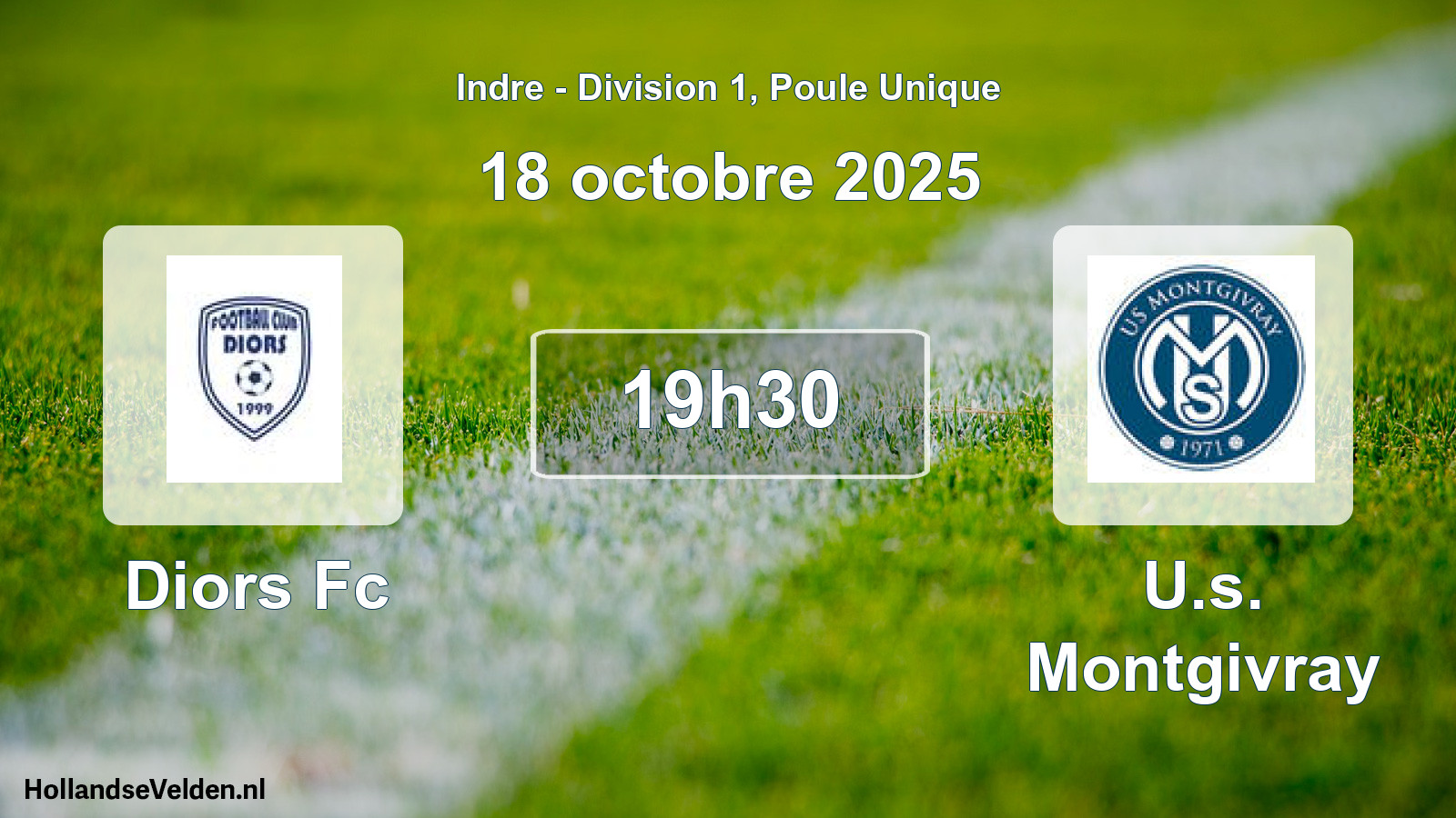 Geplande wedstrijd: Diors Fc - U.s. Montgivray (18 oktober 2025)