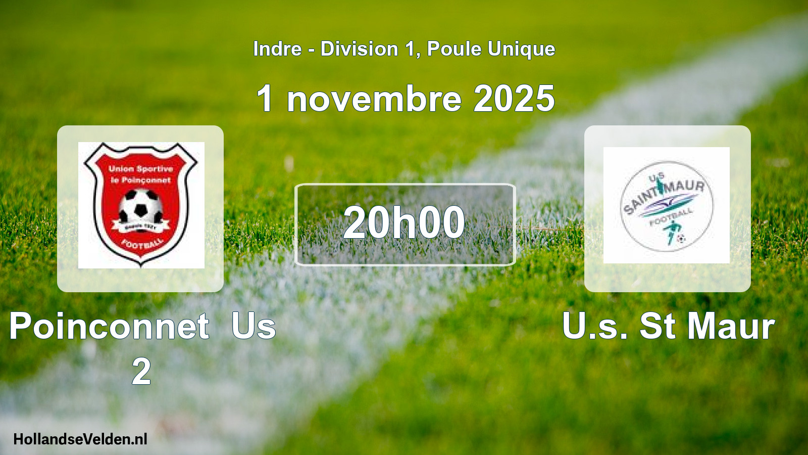 Geplande wedstrijd: Poinconnet Us 2 - U.s. St Maur (1 november 2025)