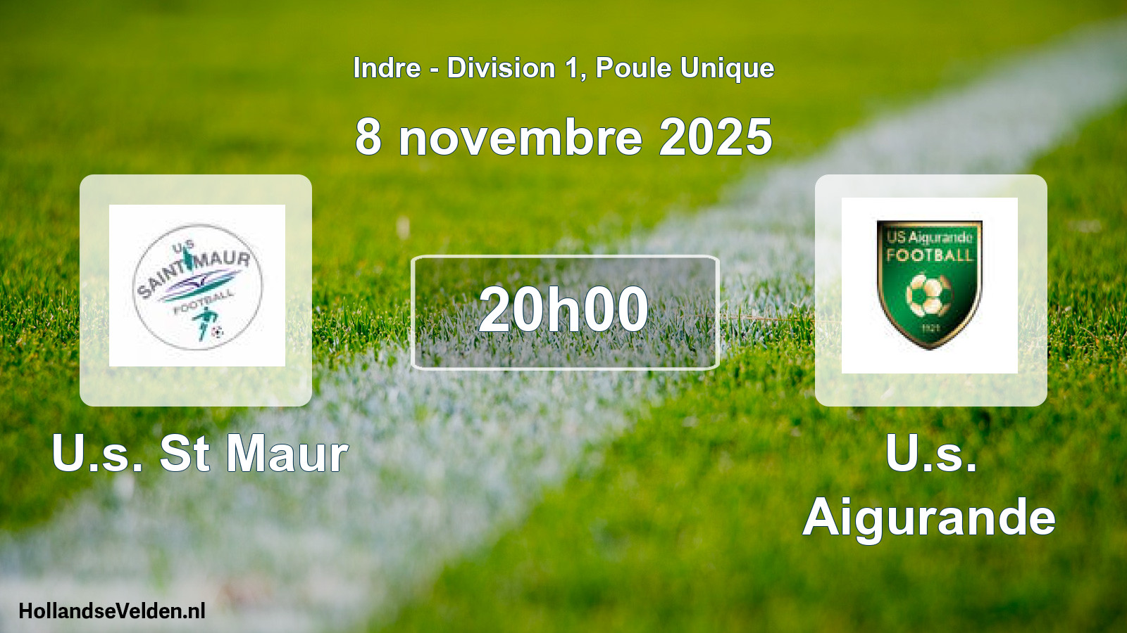 Geplande wedstrijd: U.s. St Maur - U.s. Aigurande (8 november 2025)