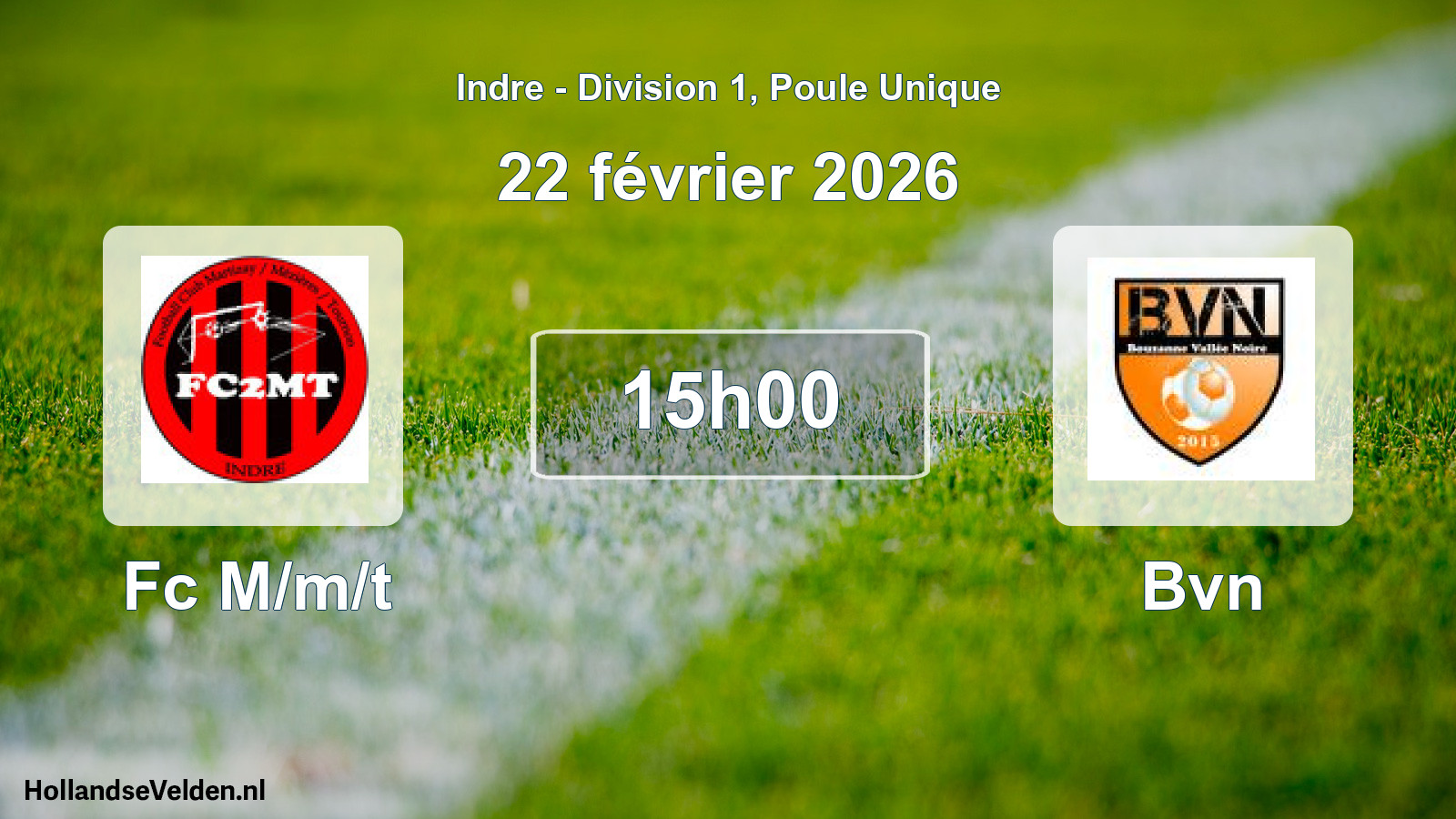 Scheduled Match: Fc M/m/t - Bvn (22 February 2026)