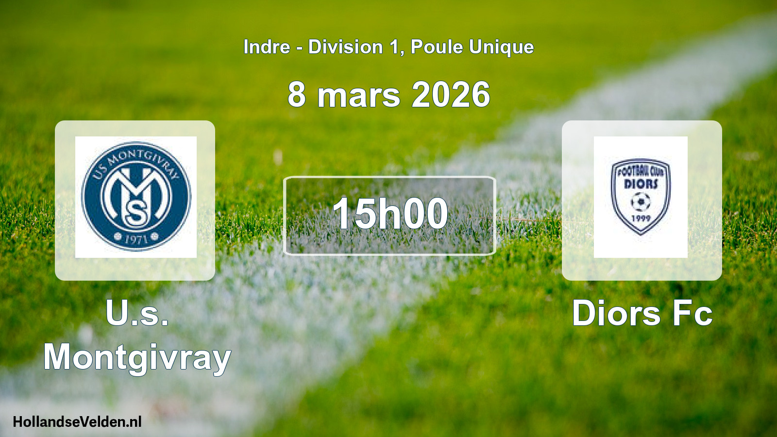 Scheduled Match: U.s. Montgivray - Diors Fc (8 March 2026)