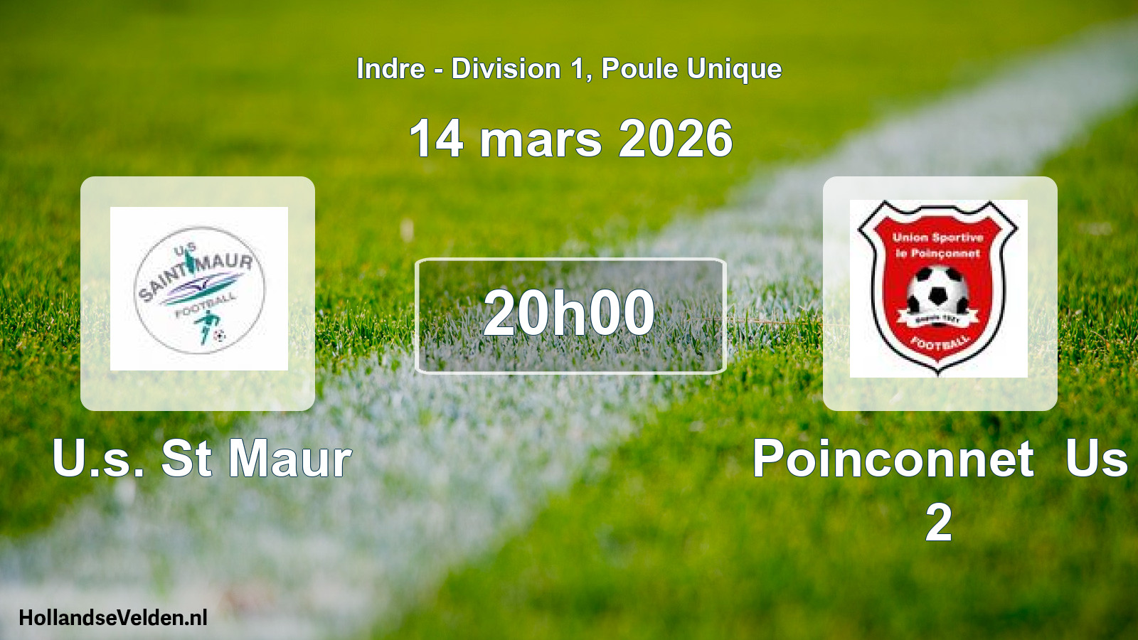 Geplande wedstrijd: U.s. St Maur - Poinconnet Us 2 (14 maart 2026)