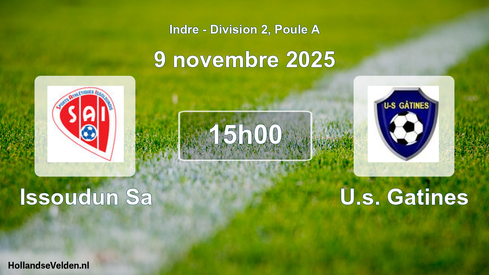 Geplande wedstrijd: Issoudun Sa - U.s. Gatines (9 november 2025)