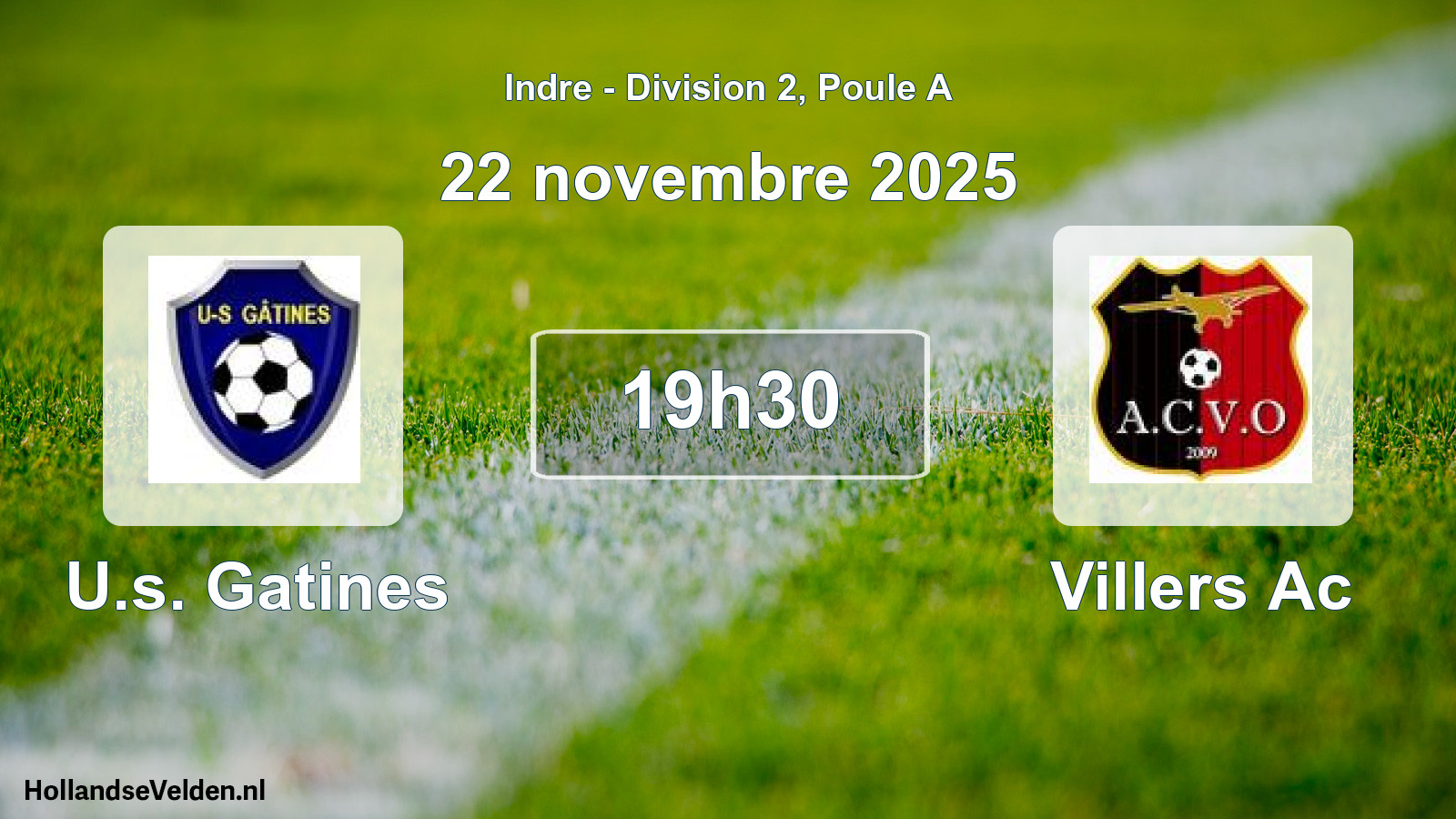 Scheduled Match: U.s. Gatines - Villers Ac (22 November 2025)