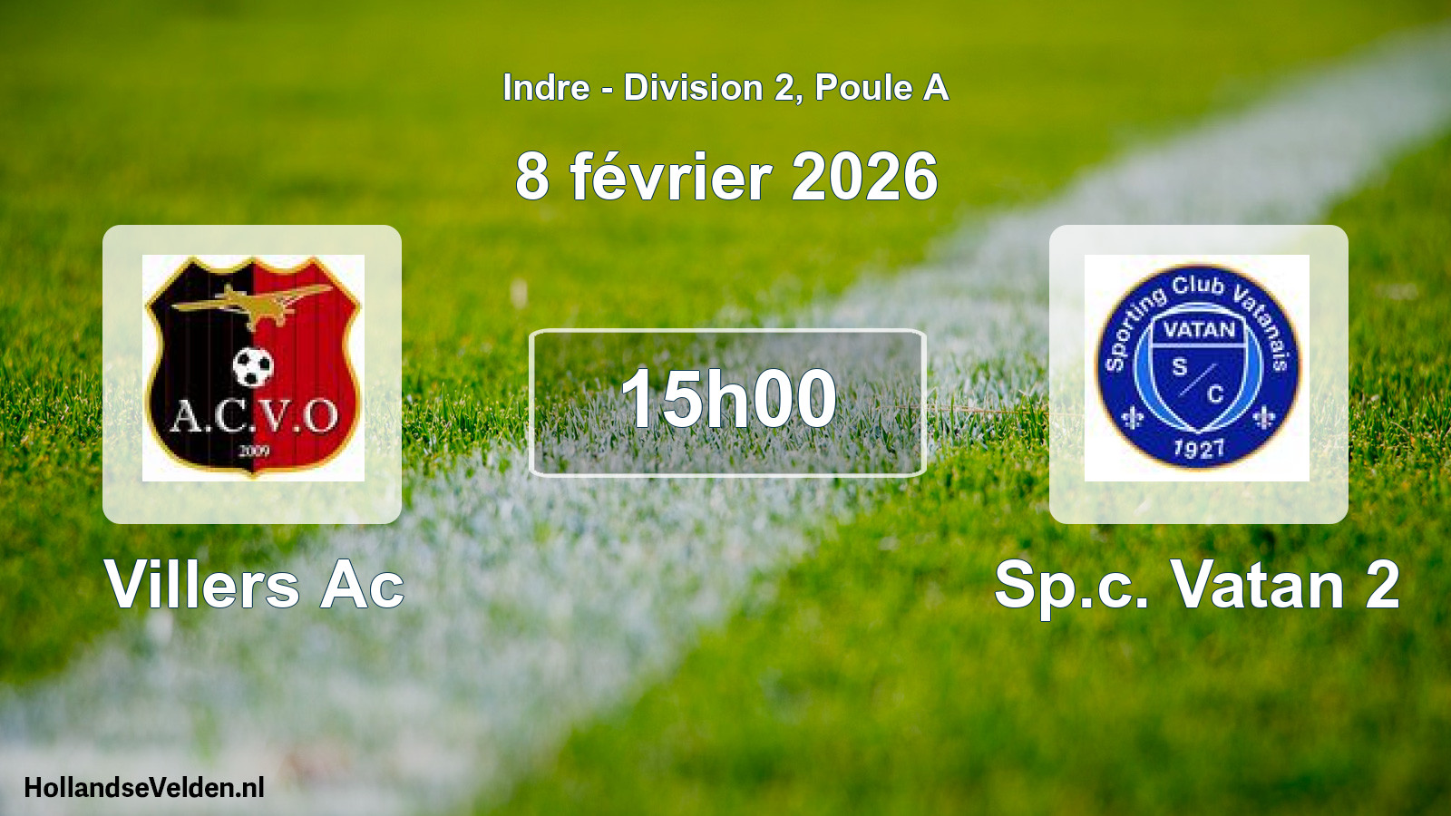 Scheduled Match: Villers Ac - Sp.c. Vatan 2 (8 February 2026)