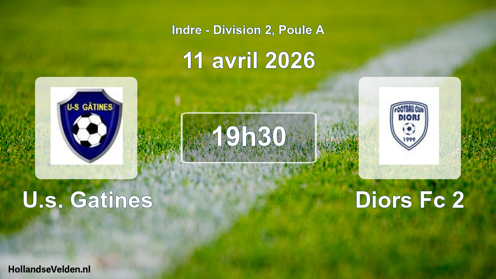 Scheduled Match: U.s. Gatines - Diors Fc 2 (11 April 2026)