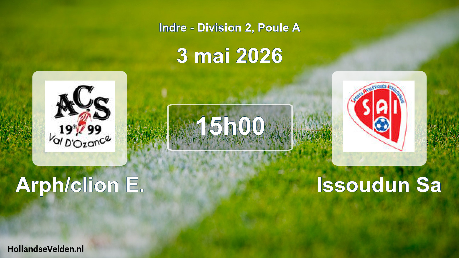 Scheduled Match: Arph/clion E. - Issoudun Sa (3 May 2026)