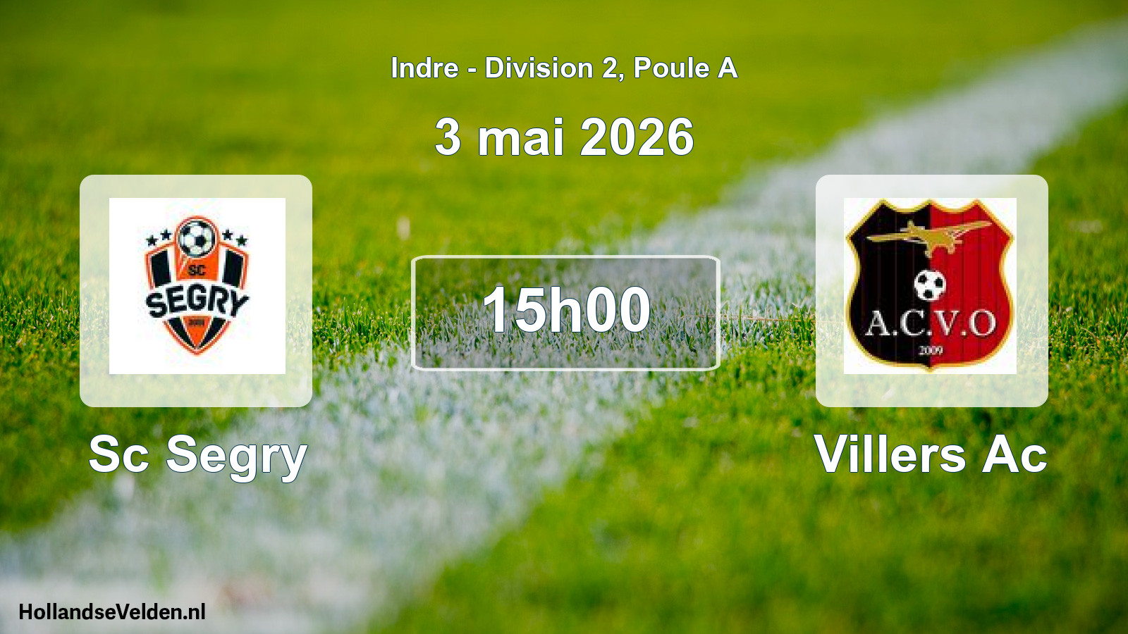 Scheduled Match: Sc Segry - Villers Ac (3 May 2026)