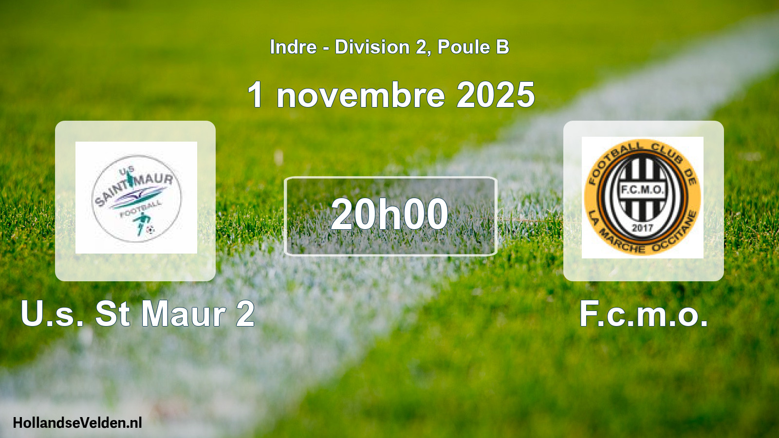 Geplande wedstrijd: U.s. St Maur 2 - F.c.m.o. (1 november 2025)