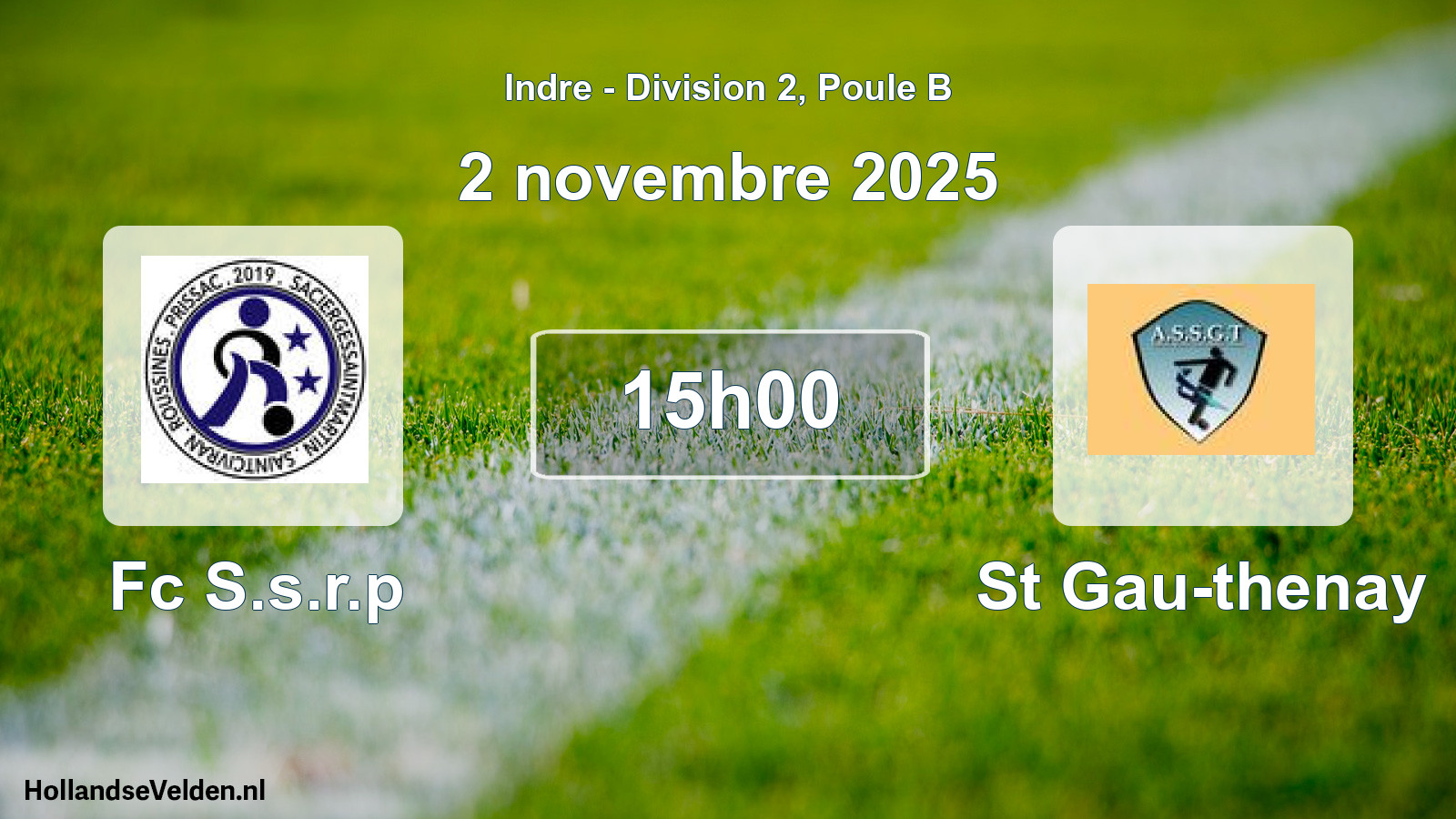 Geplande wedstrijd: Fc S.s.r.p - St Gau-thenay (2 novembre 2025)