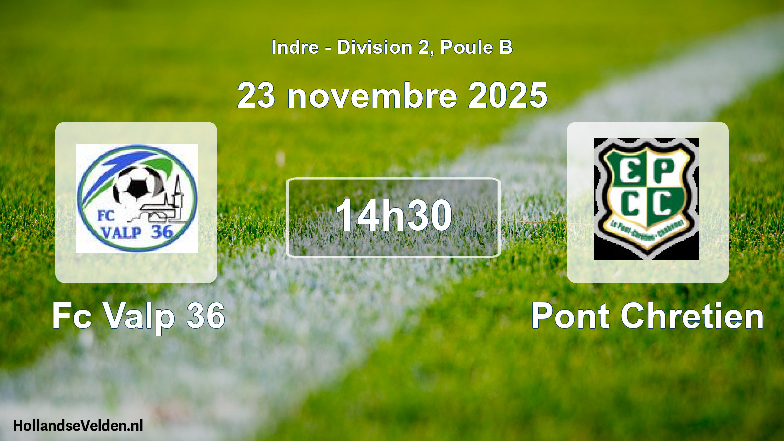 Geplande wedstrijd: Fc Valp 36 - Pont Chretien (23 novembre 2025)