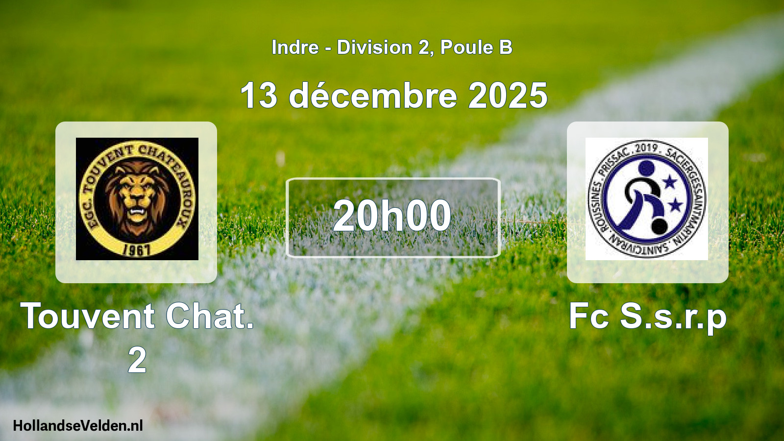 Geplande wedstrijd: Touvent Chat. 2 - Fc S.s.r.p (13 décembre 2025)