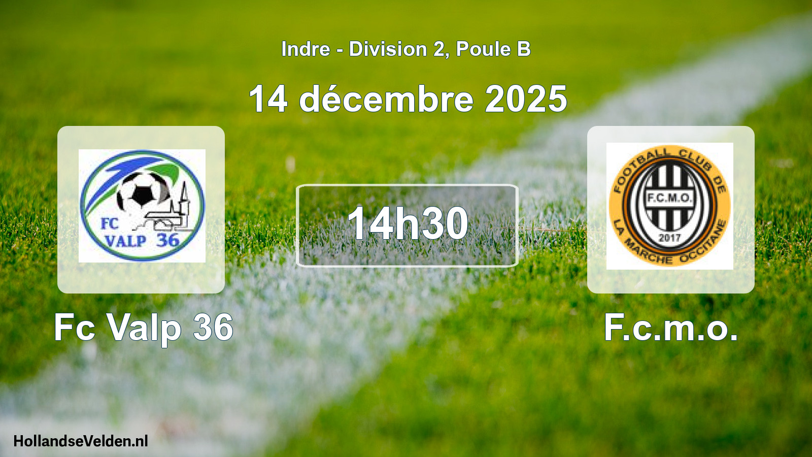 Geplande wedstrijd: Fc Valp 36 - F.c.m.o. (14 december 2025)