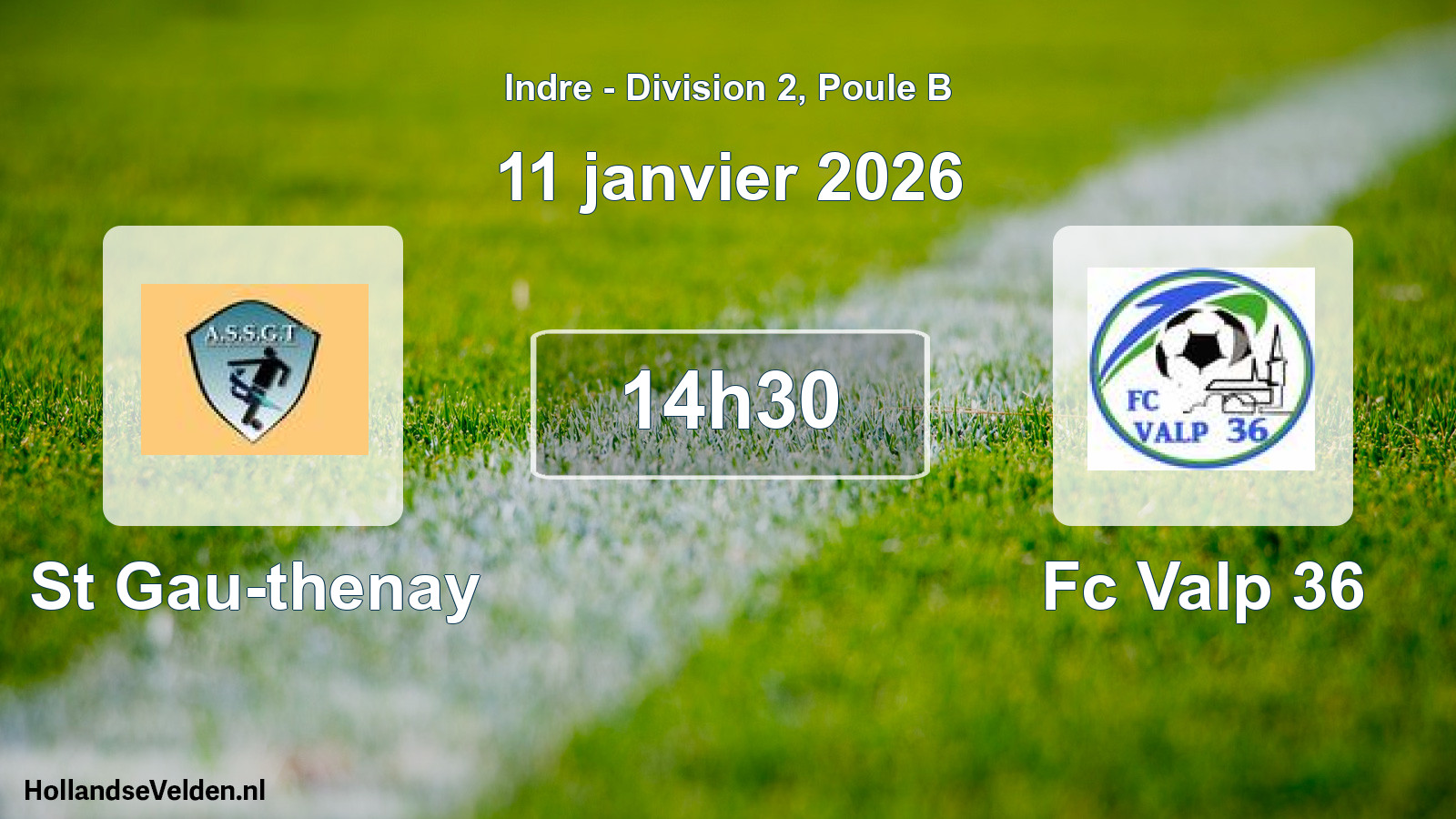 Geplande wedstrijd: St Gau-thenay - Fc Valp 36 (11 januari 2026)