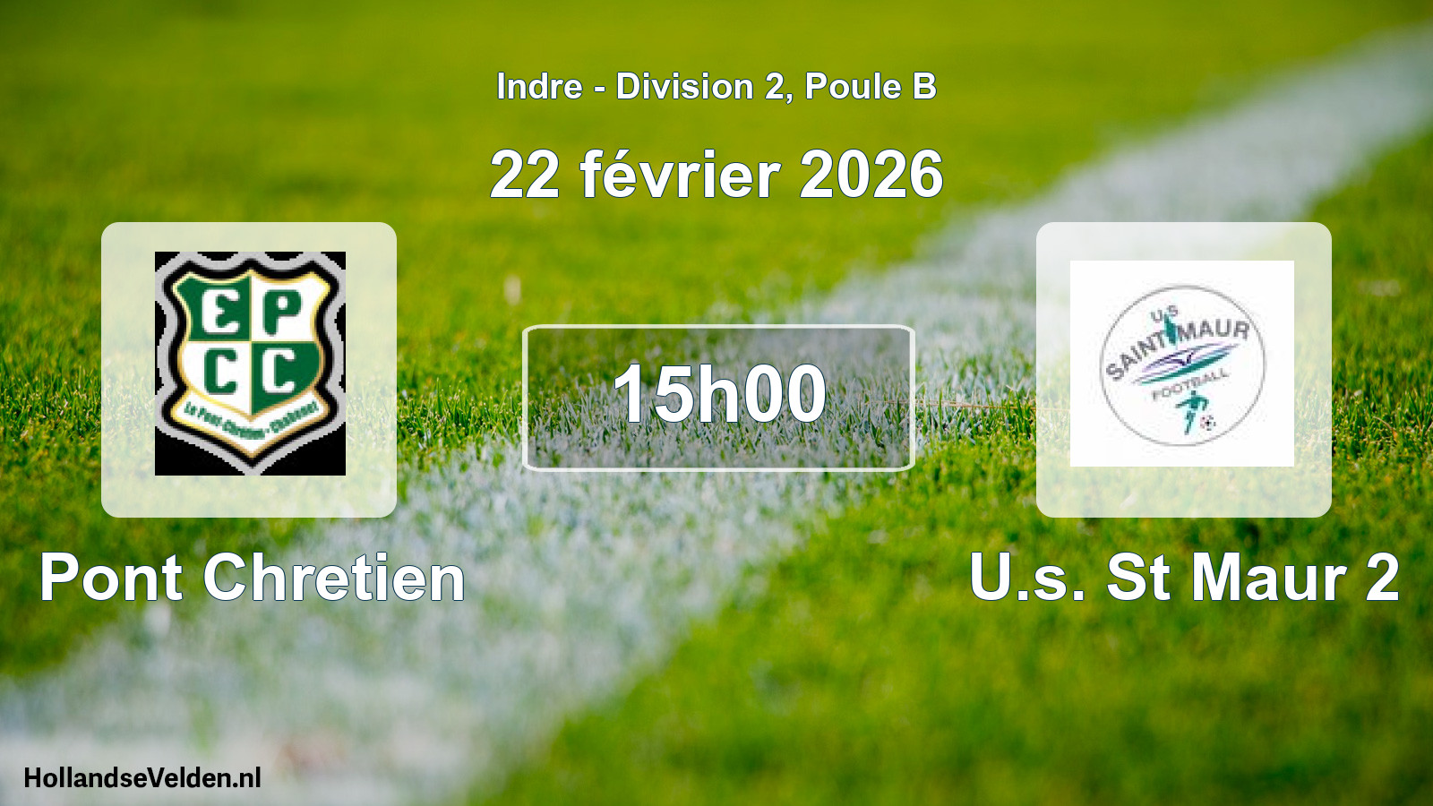 Scheduled Match: Pont Chretien - U.s. St Maur 2 (22 February 2026)