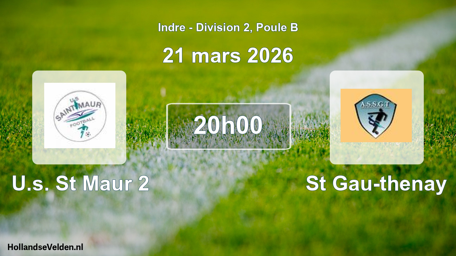 Scheduled Match: U.s. St Maur 2 - St Gau-thenay (21 March 2026)