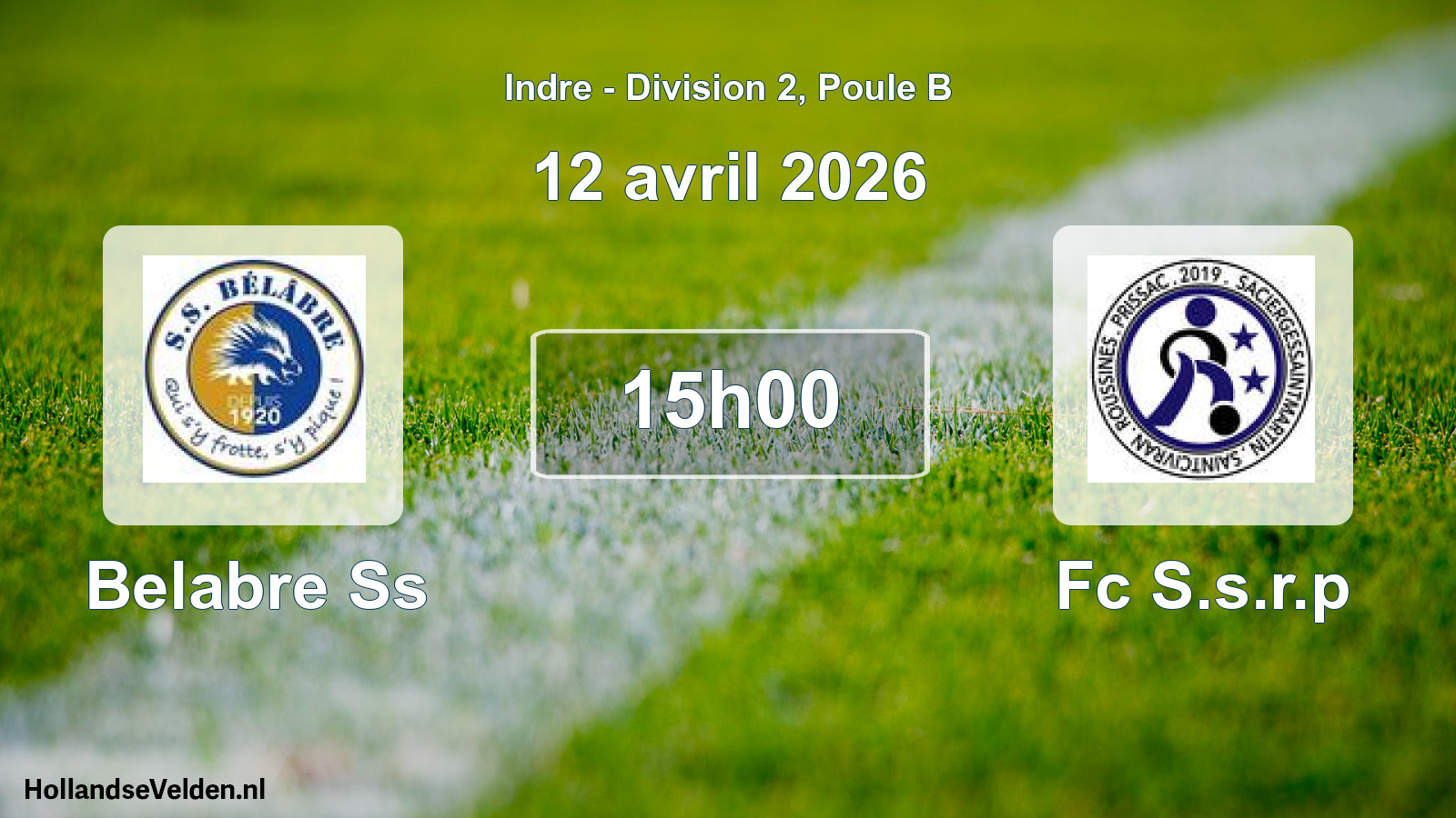 Geplande wedstrijd: Belabre Ss - Fc S.s.r.p (12 avril 2026)