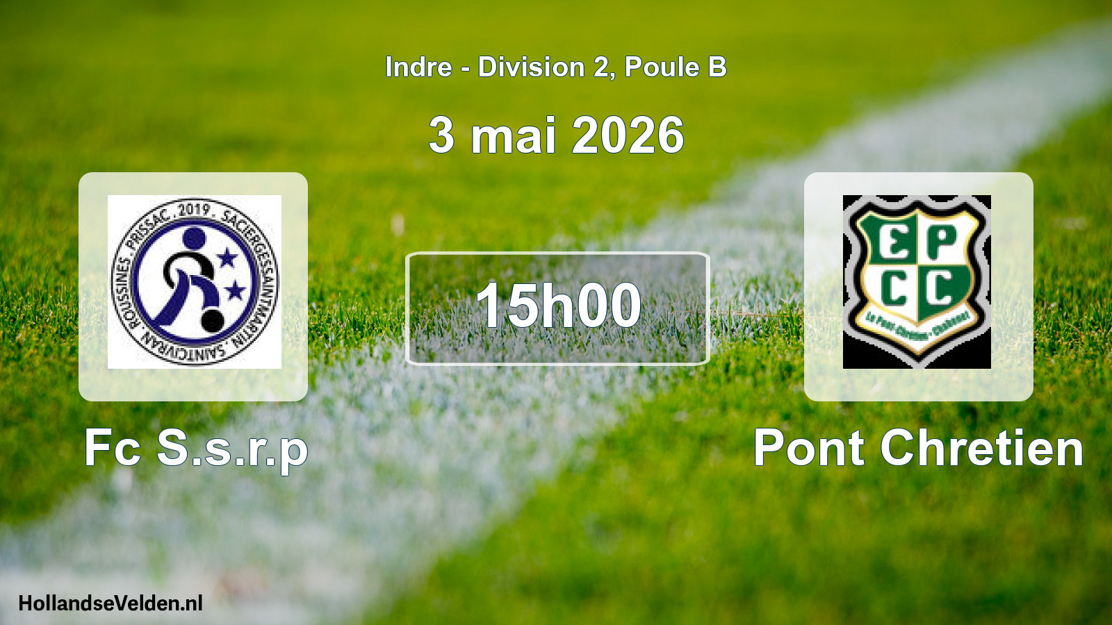 Geplande wedstrijd: Fc S.s.r.p - Pont Chretien (3 mai 2026)