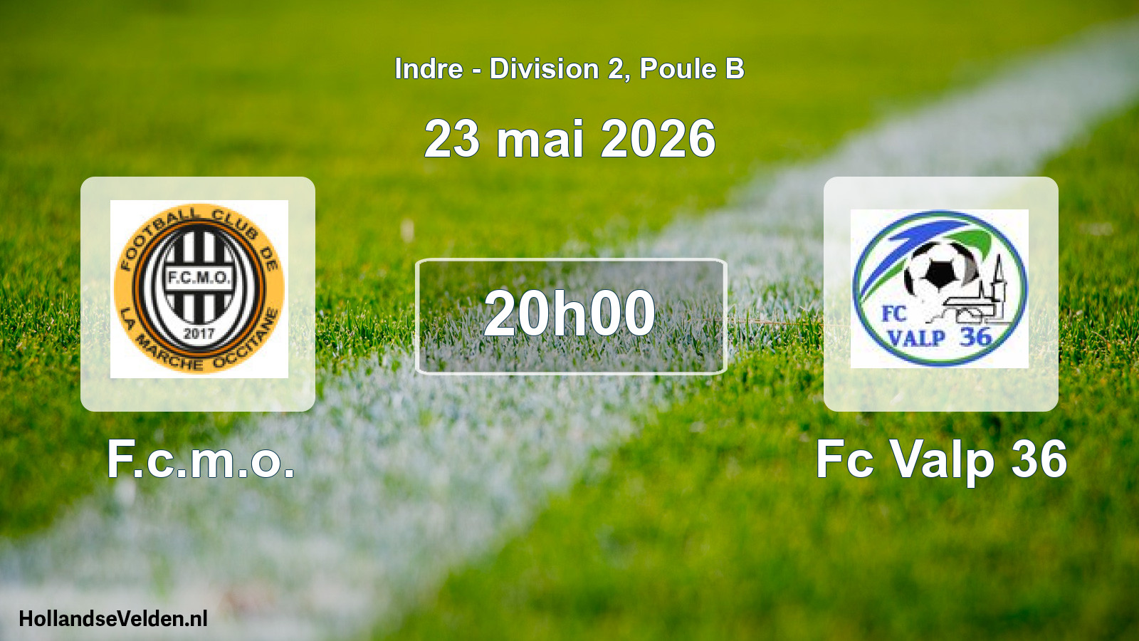 Geplande wedstrijd: F.c.m.o. - Fc Valp 36 (23 mei 2026)
