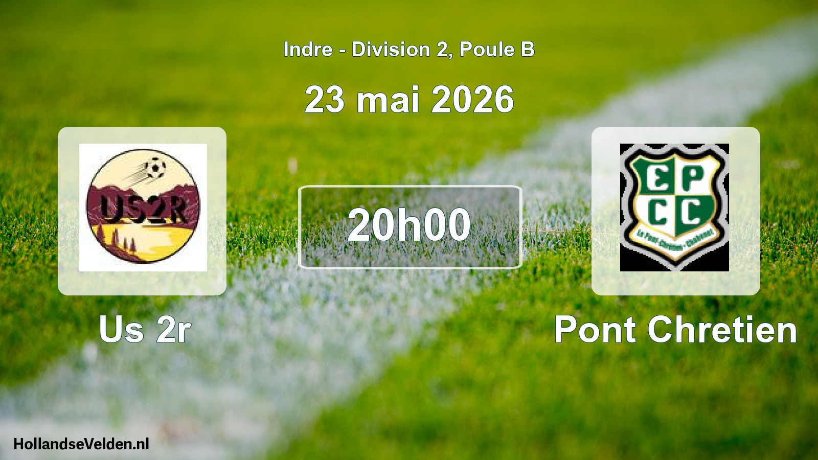 Geplande wedstrijd: Us 2r - Pont Chretien (23 mei 2026)