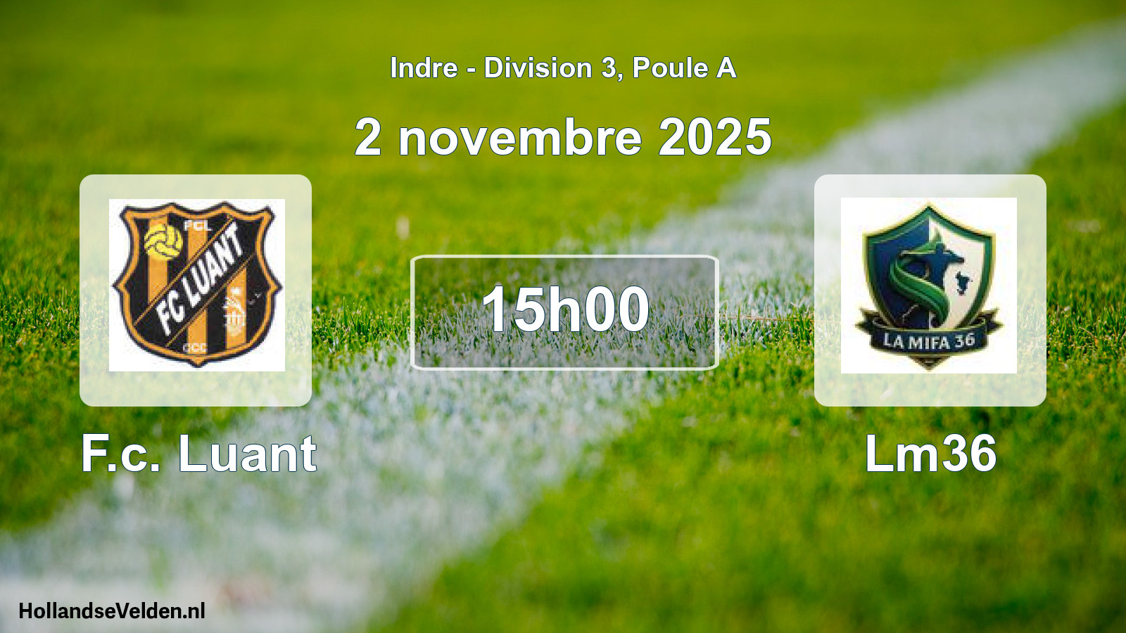 Scheduled Match: F.c. Luant - Lm36 (2 November 2025)
